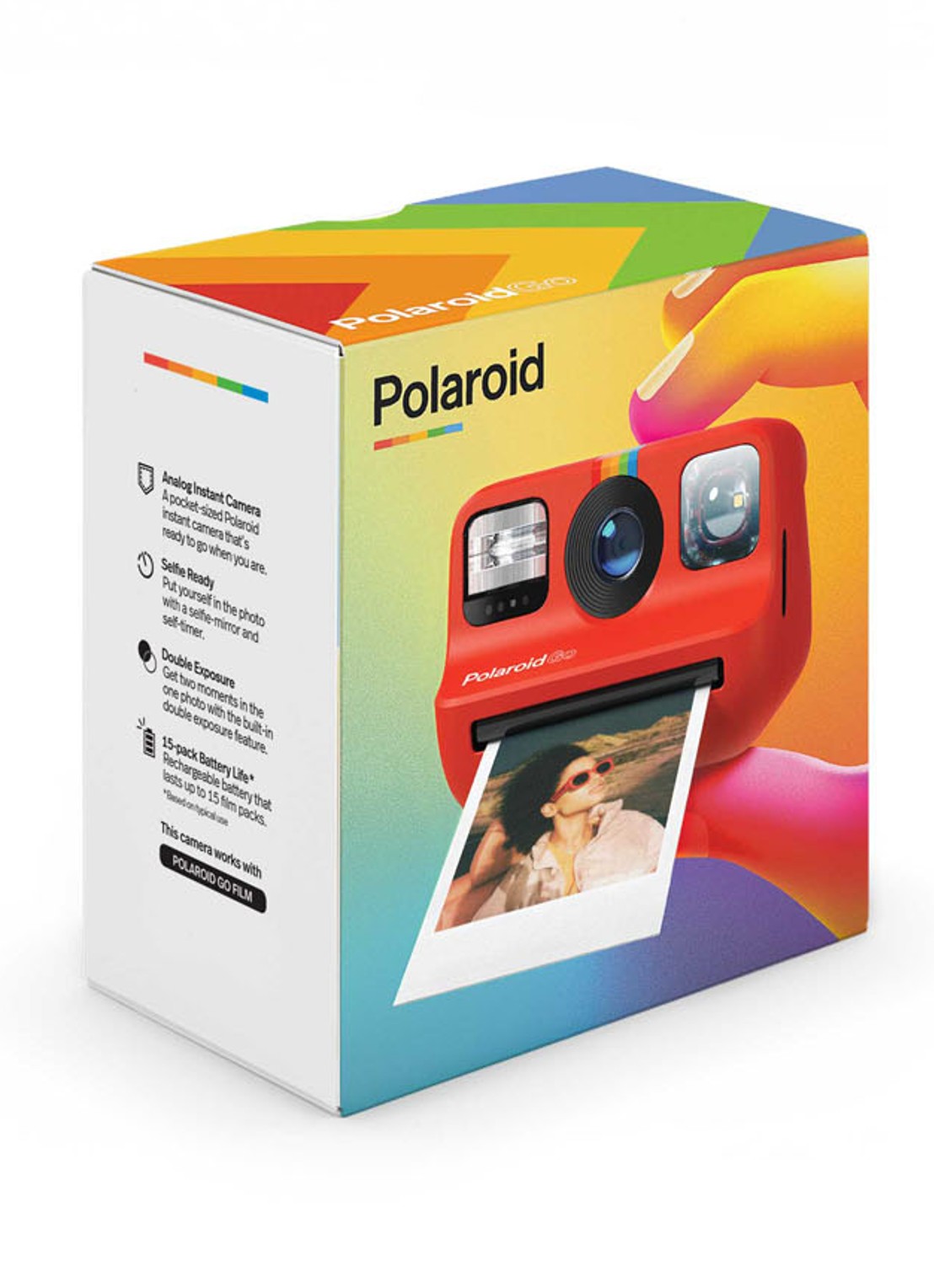 Polaroid Go instant fotocamera - detail 4 steenrood