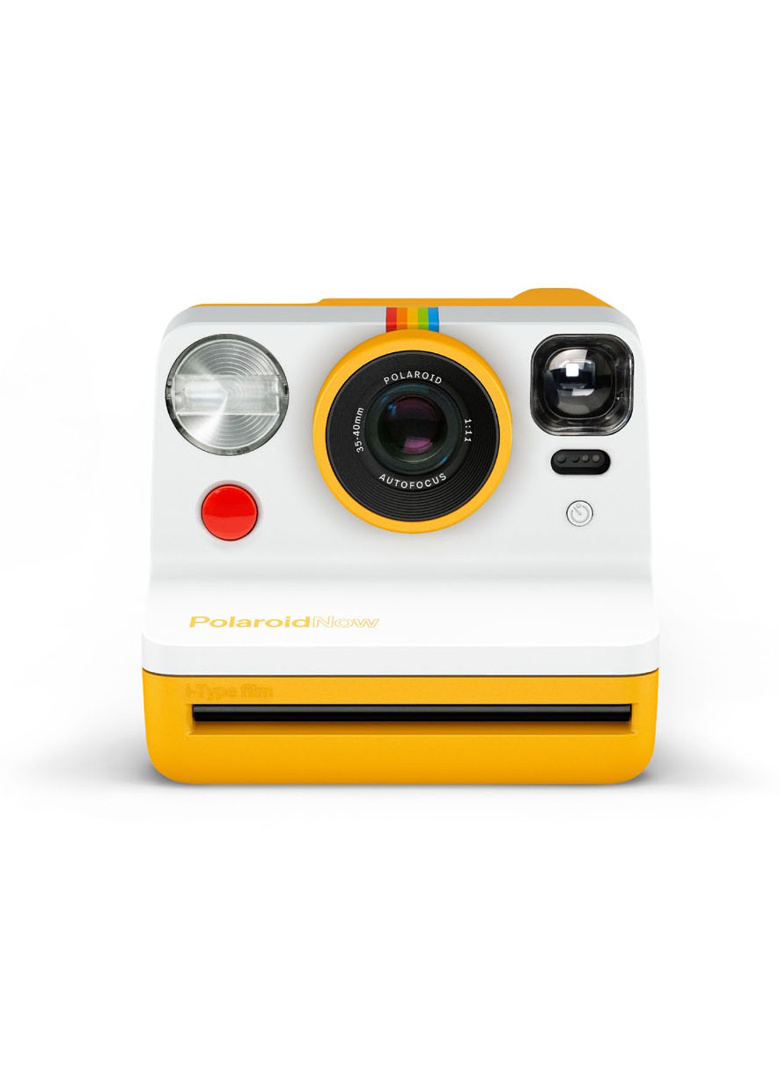 Polaroid Now instant fotocamera - voorkant geel