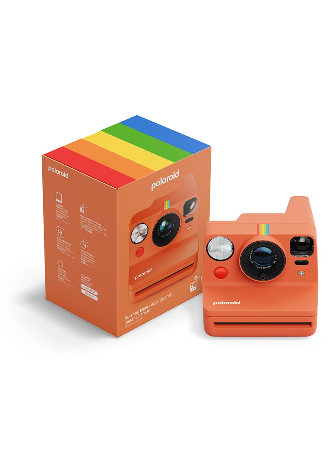 Polaroid Polaroid Now+ Instant Generation 3 fotocamera - detail 2 oranjerood