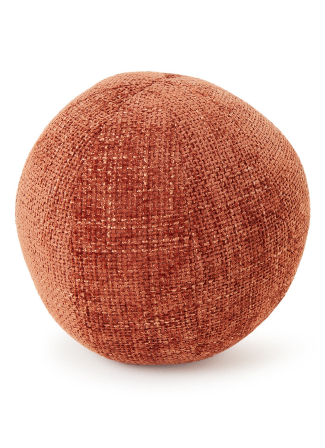POLSPOTTEN Ball sierkussen S Ø30 cm - voorkant oranjebruin