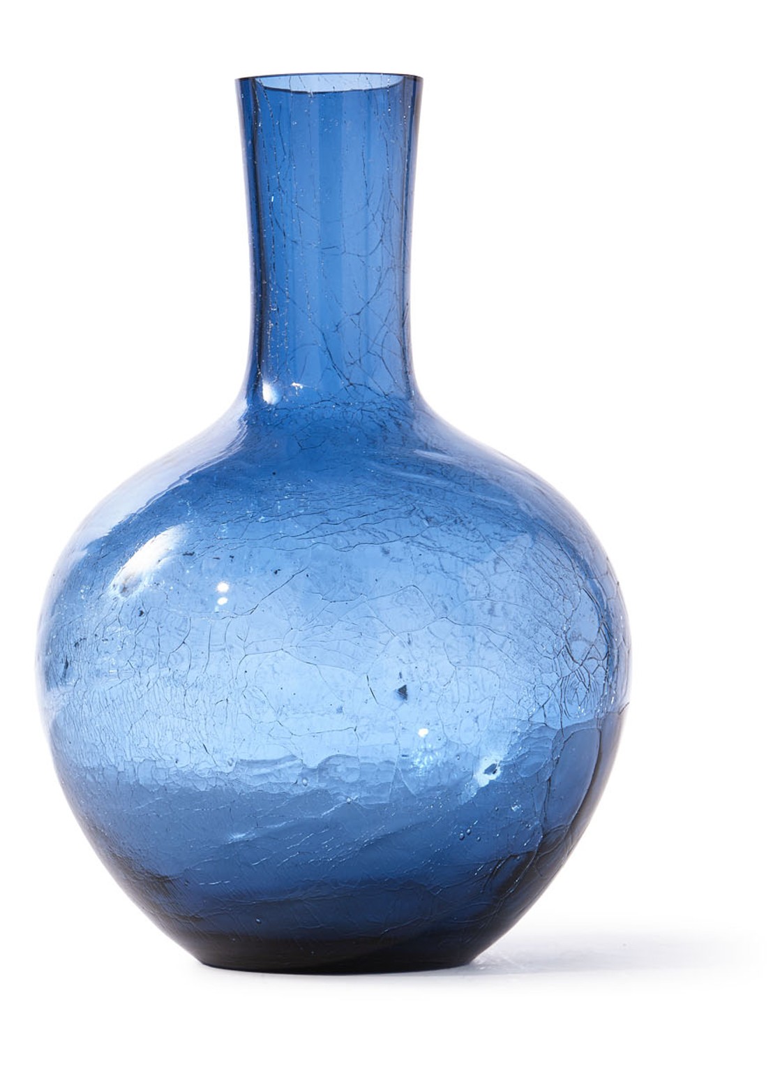 POLSPOTTEN Ball vaas L 50 cm - voorkant blauw