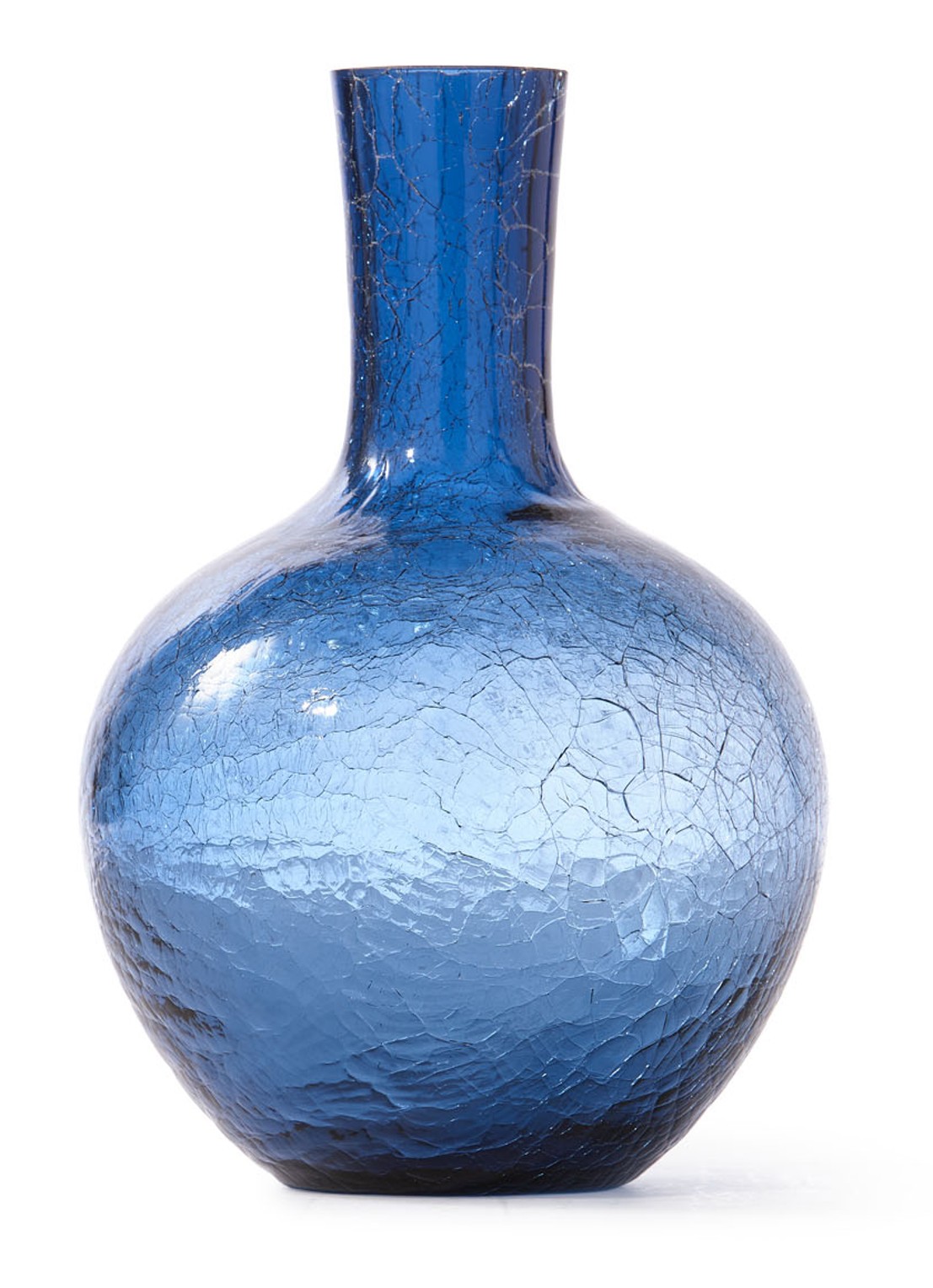 POLSPOTTEN Ball vaas S 32 cm - voorkant blauw