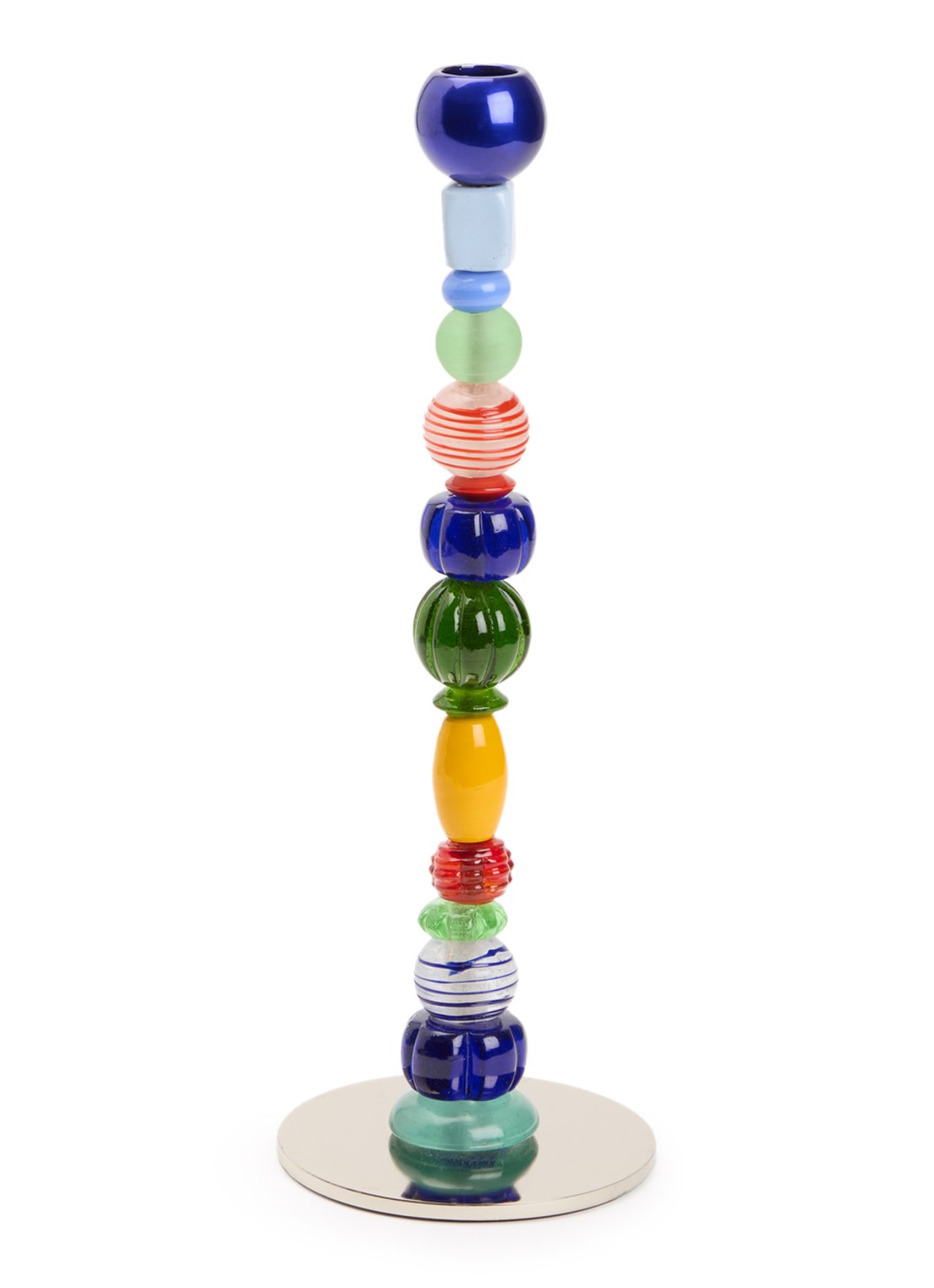 POLSPOTTEN Beads kandelaar small 34 cm - voorkant multicolor