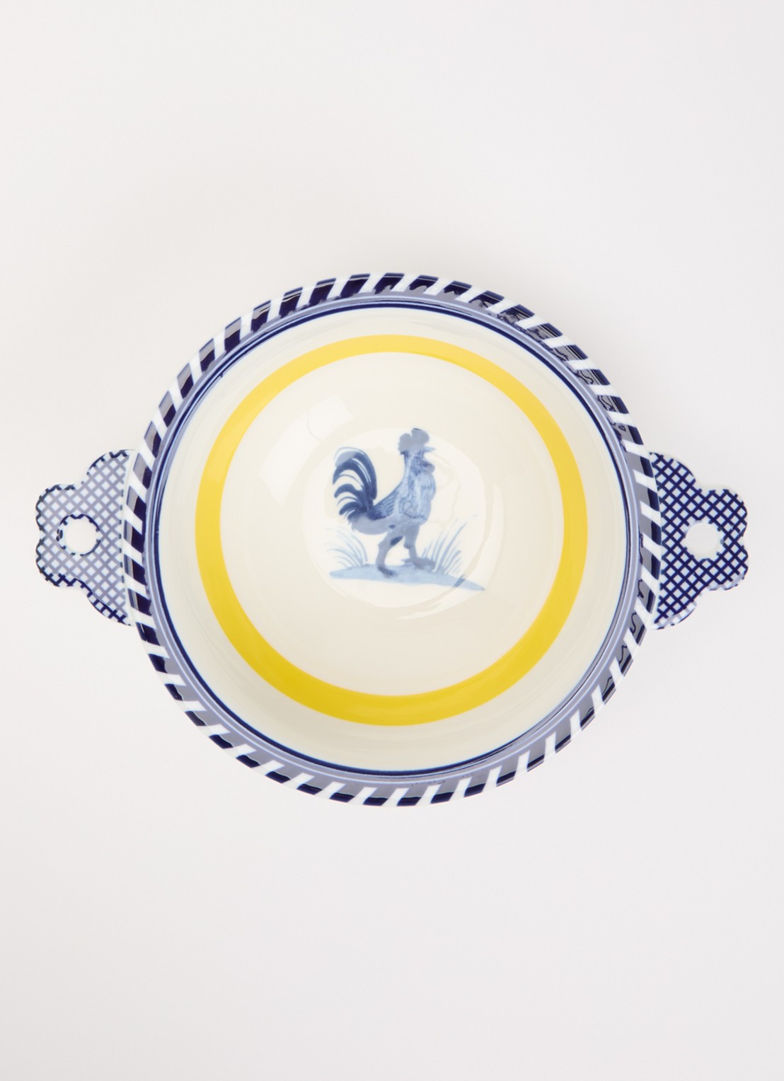 POLSPOTTEN Bird kom 17 cm  - voorkant 2 donkerblauw