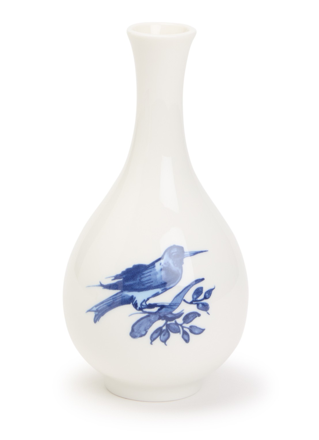 POLSPOTTEN Bird Small vaas 17 cm  - voorkant orange