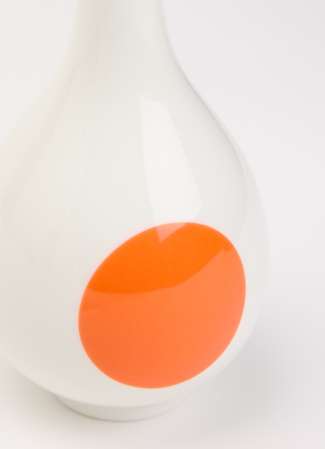 POLSPOTTEN Bird Small vaas 17 cm  - voorkant 2 orange