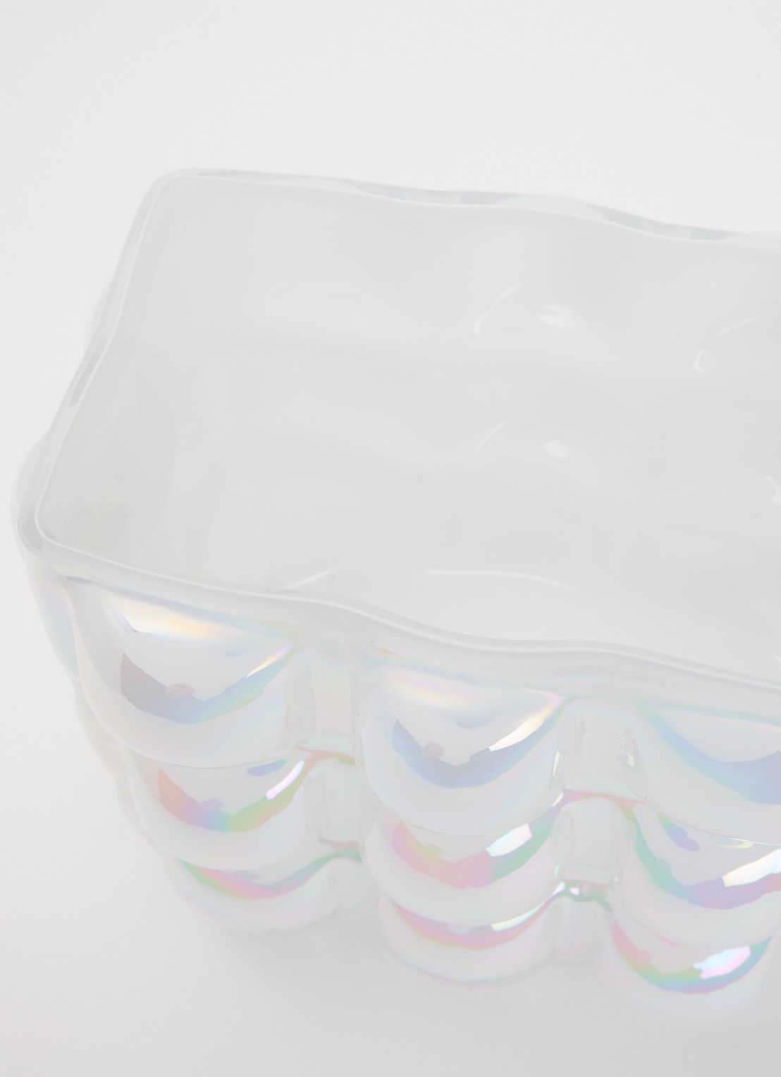 POLSPOTTEN Bubble S vaas 17,5 cm  - voorkant 2 wit