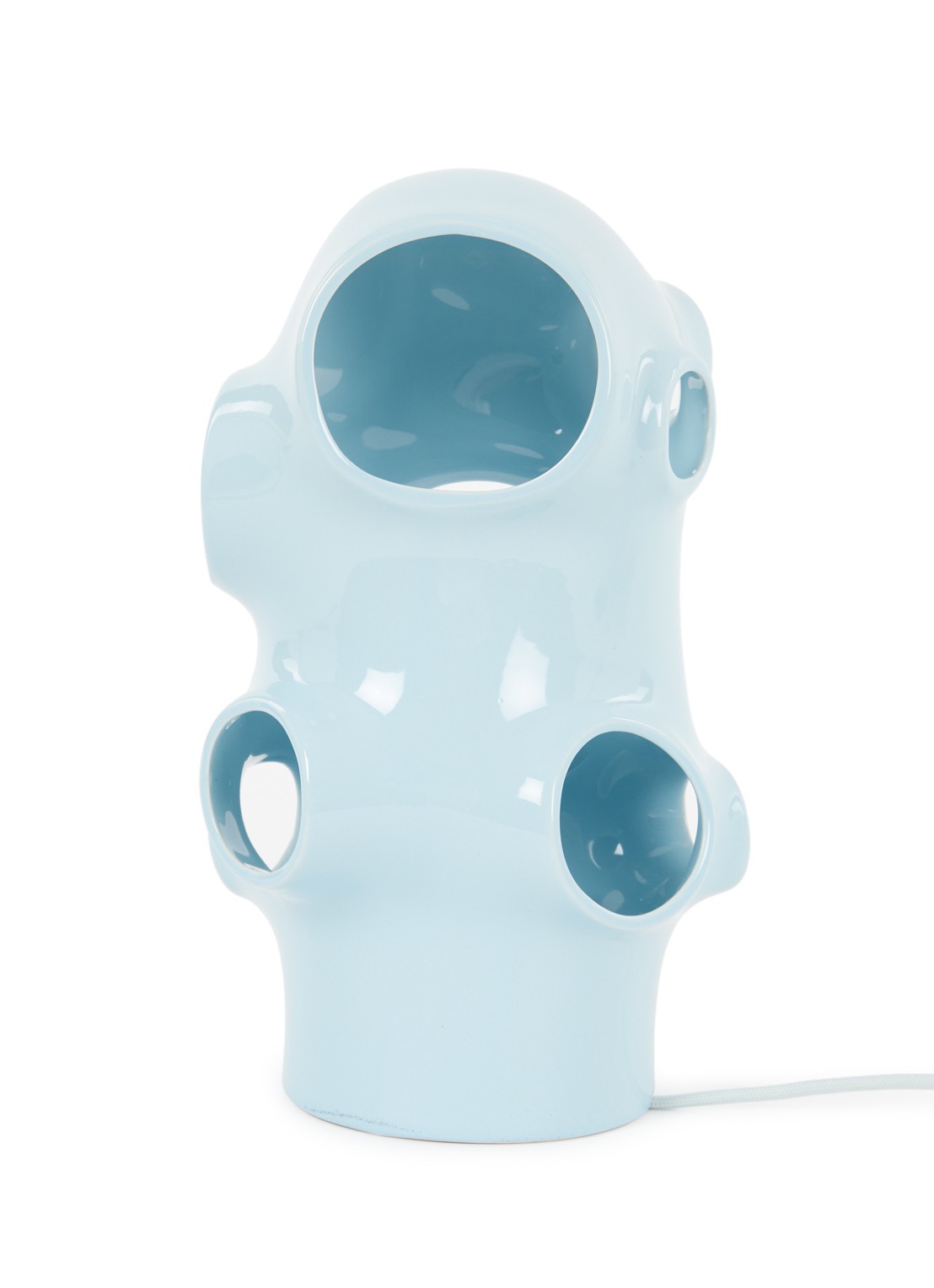 POLSPOTTEN Bulle tafellamp 32 cm - voorkant lichtblauw