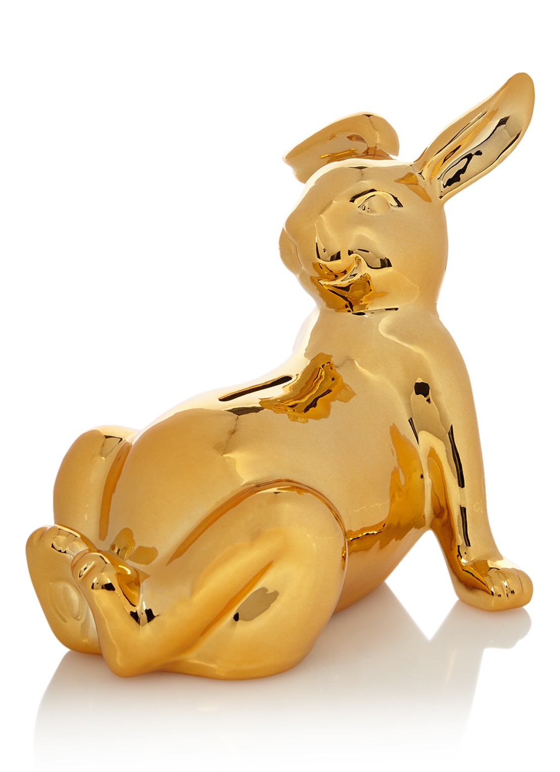 POLSPOTTEN Bunny Belly spaarpot - voorkant 2 goud