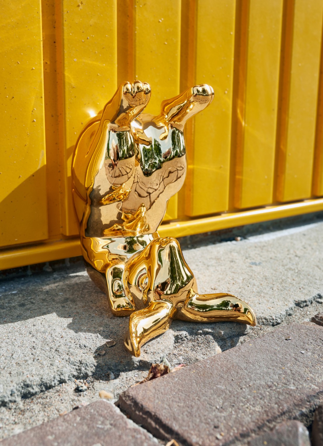 POLSPOTTEN Bunny Bum spaarpot - voorkant 2 goud