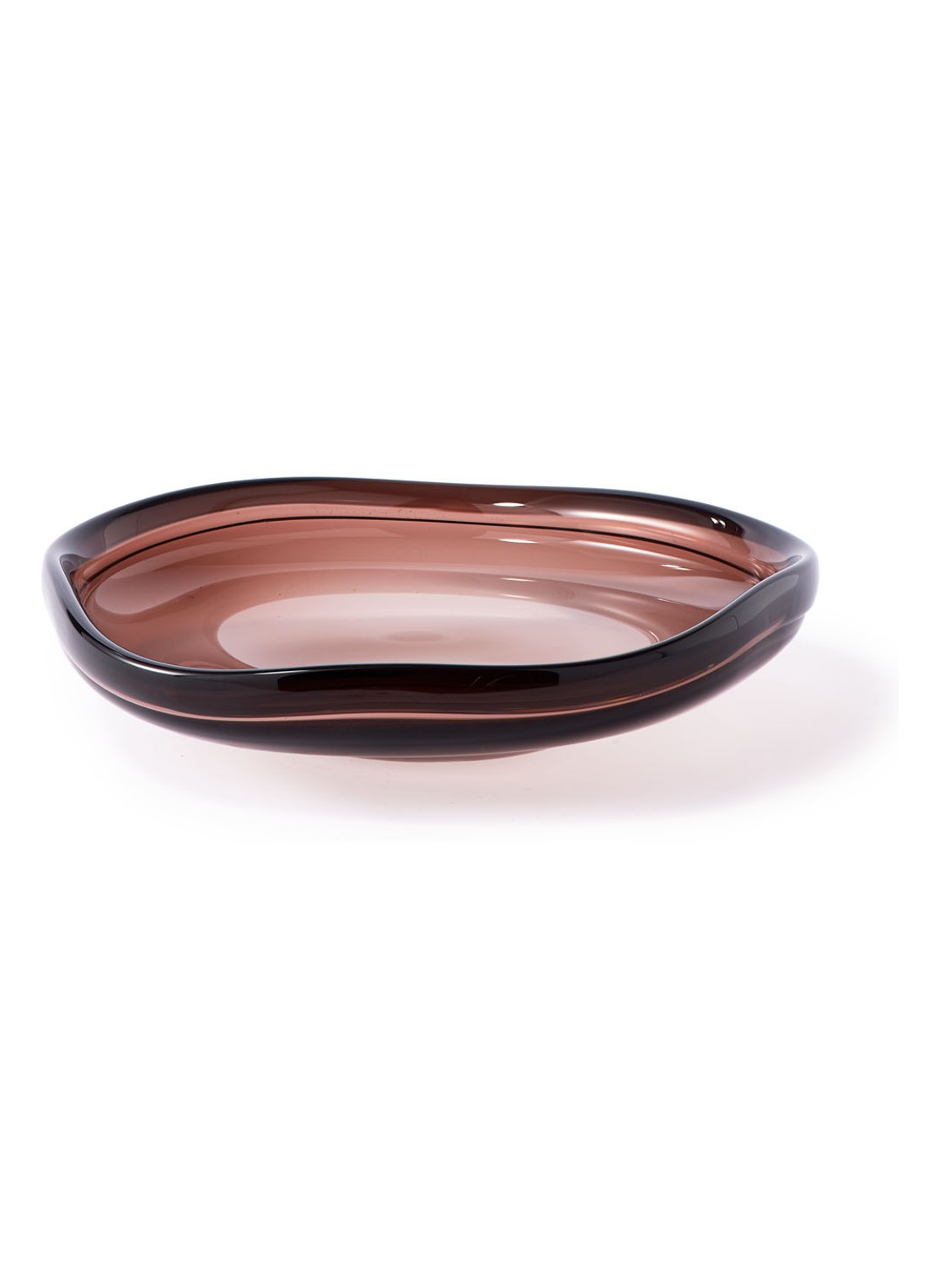 POLSPOTTEN Clear Brown Eye schaal L 46 cm - detail 2 bruin