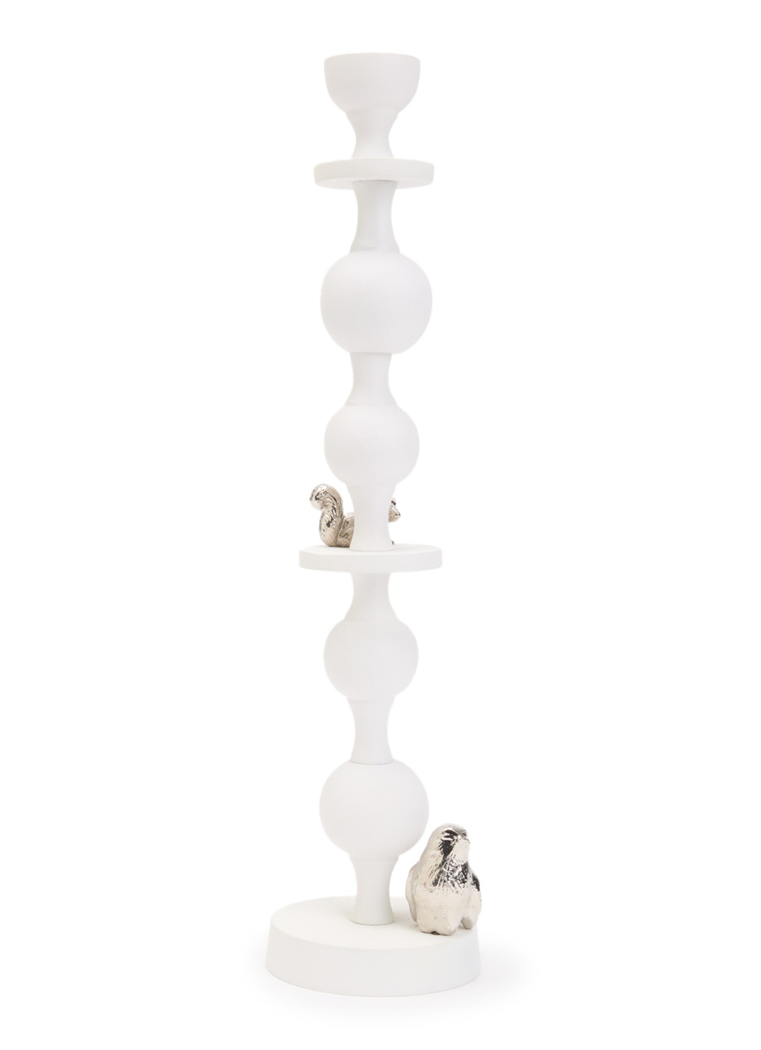 POLSPOTTEN Climbing Pole XL kandelaar 42 cm - voorkant wit