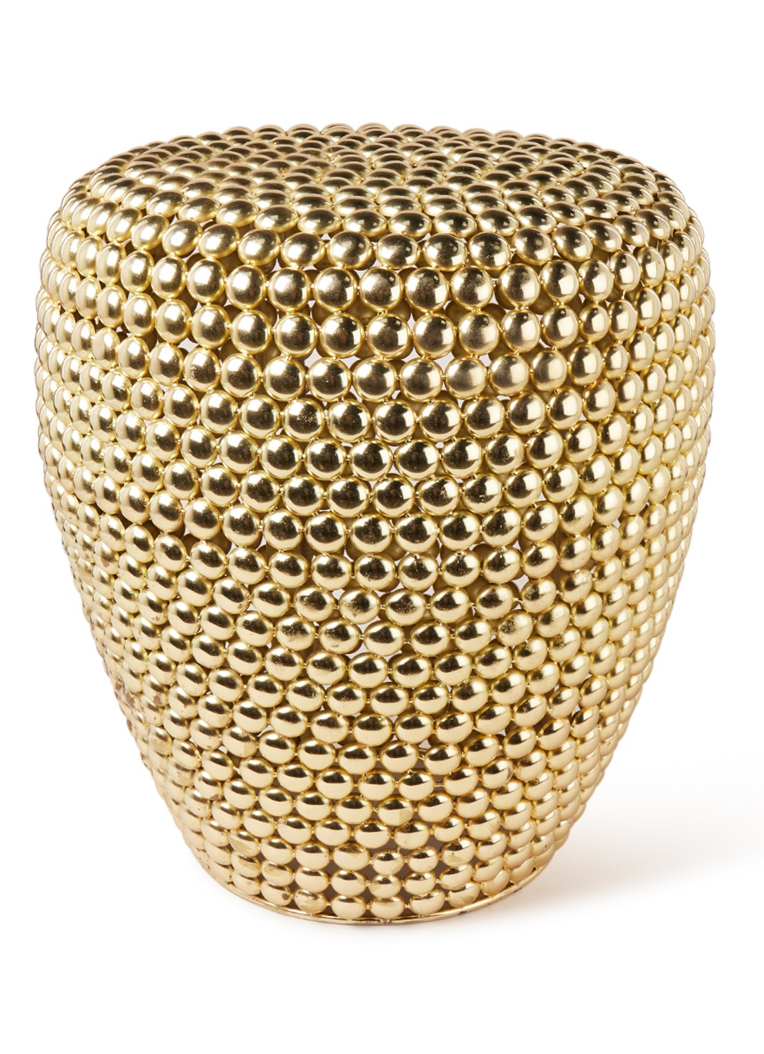 POLSPOTTEN Dot kruk 40 cm - voorkant goud