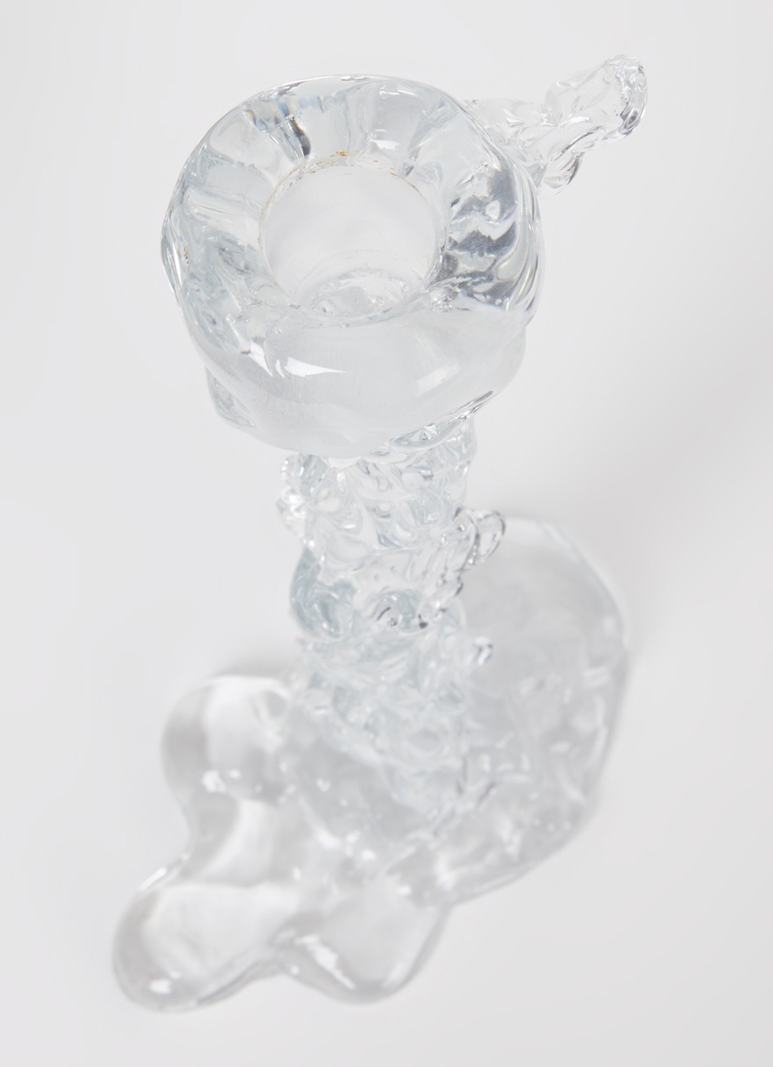 POLSPOTTEN Drip L kandelaar 25 cm - detail transparant