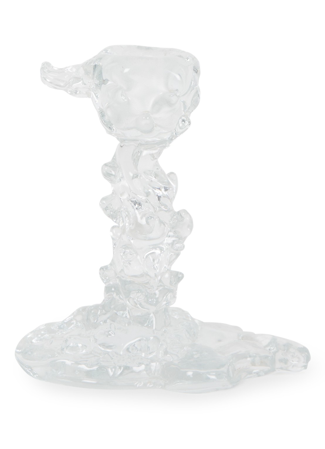 POLSPOTTEN Drip S kandelaar 14 cm - voorkant transparant