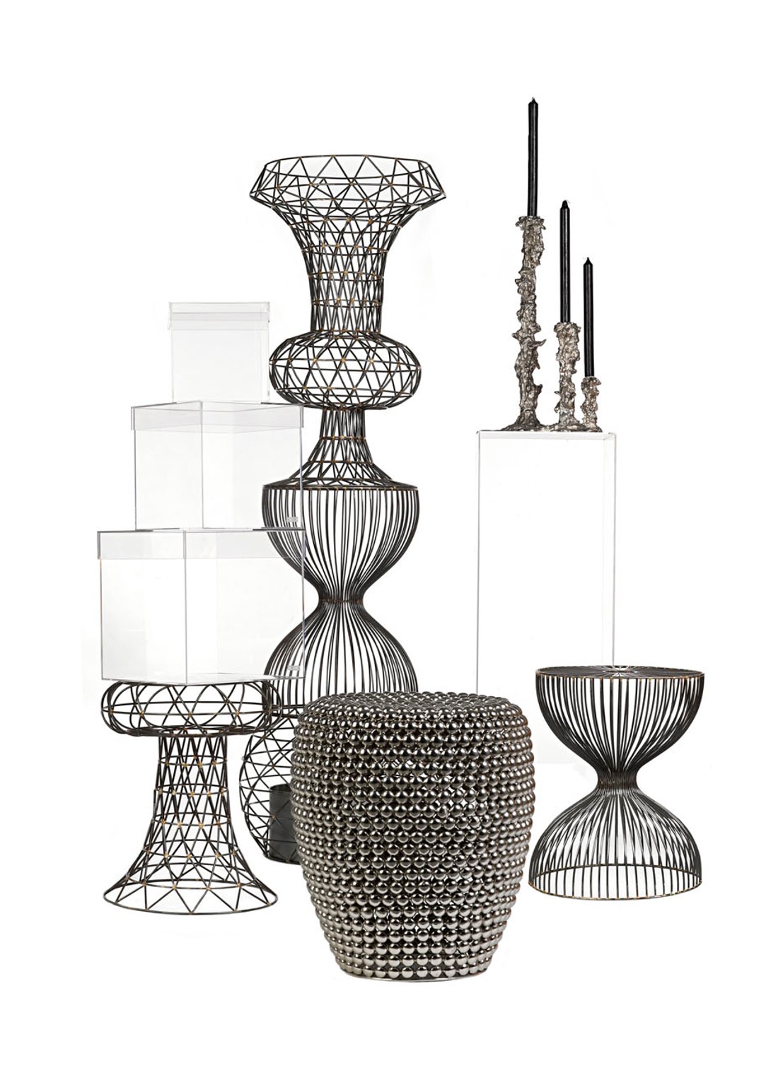 POLSPOTTEN Drip S kandelaar 14 cm - detail 4 zilver