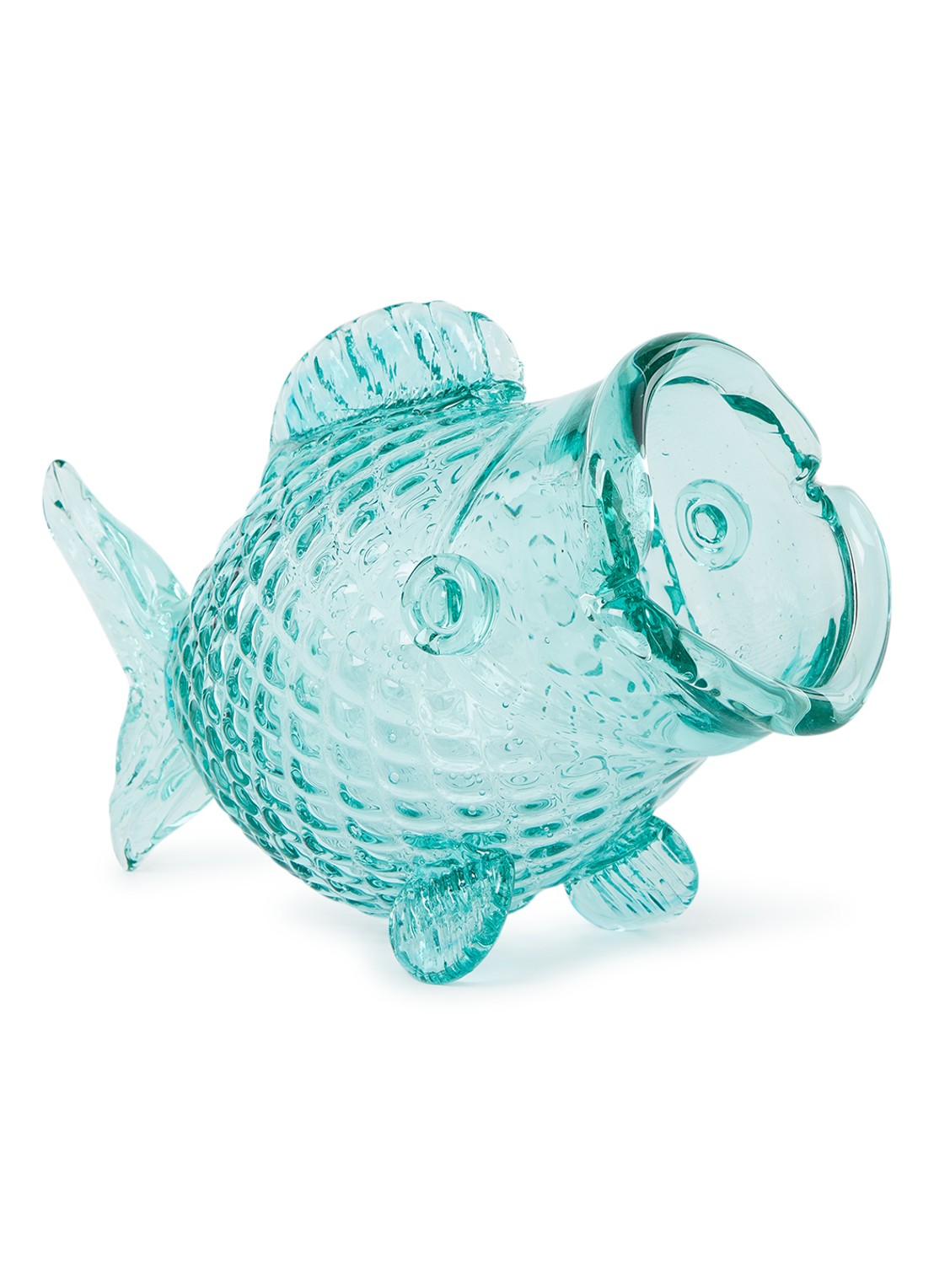 POLSPOTTEN Fat Fish decoratieve pot 24 cm - voorkant 3 groen