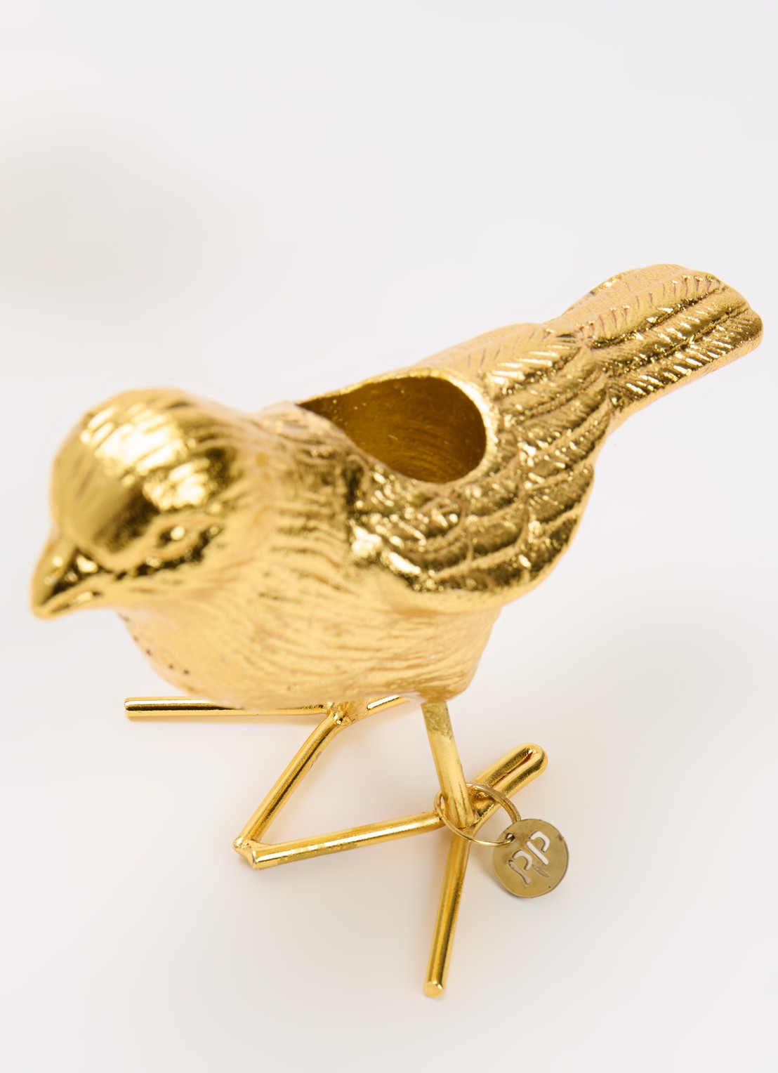 POLSPOTTEN Flock of birds kandelaar 5 cm set van 2 - detail goud