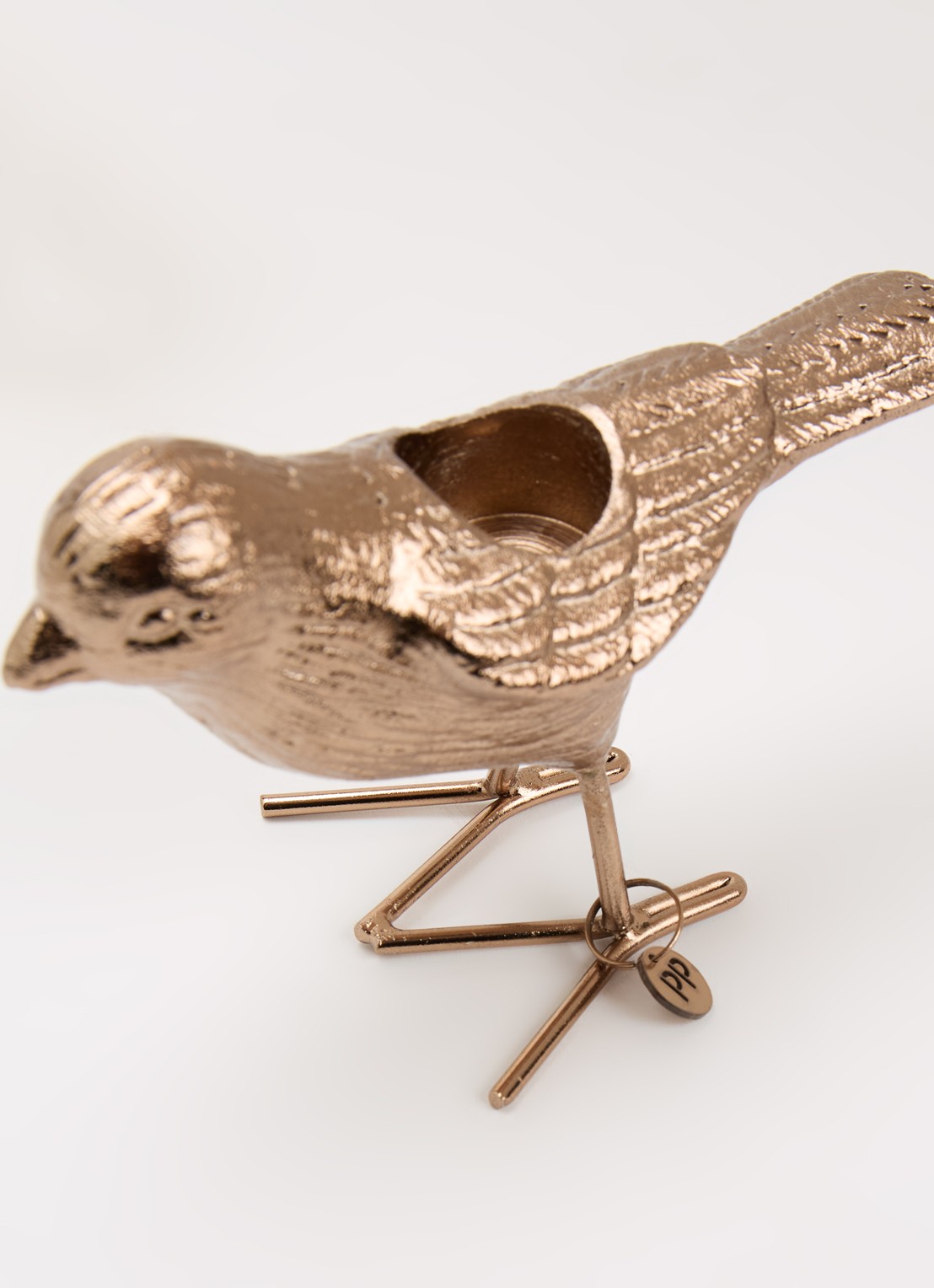 POLSPOTTEN Flock of Birds kandelaar 5 cm set van 2 - detail roségoud