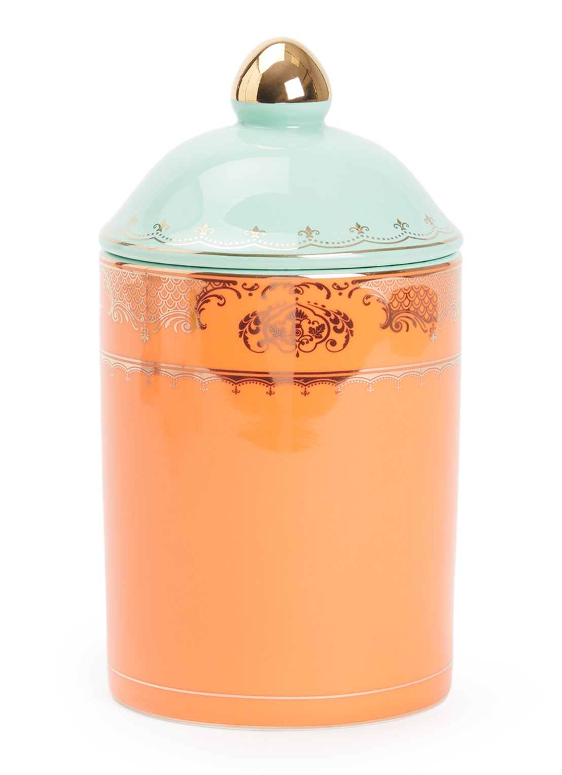 POLSPOTTEN Grandpa M voorraadpot 20 cm - voorkant orange