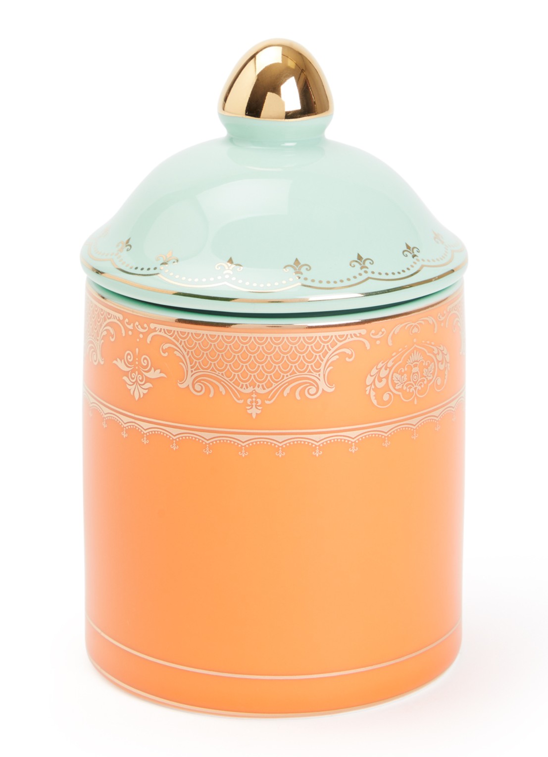 POLSPOTTEN Grandpa S voorraadpot 14 cm - voorkant orange