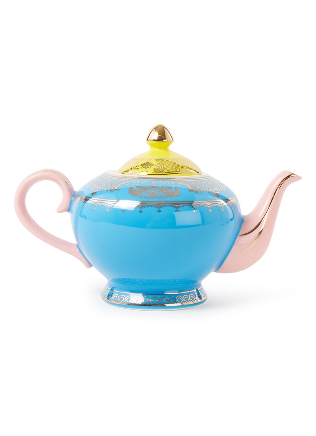 POLSPOTTEN Grandpa theepot 0,7 liter  - voorkant lichtblauw
