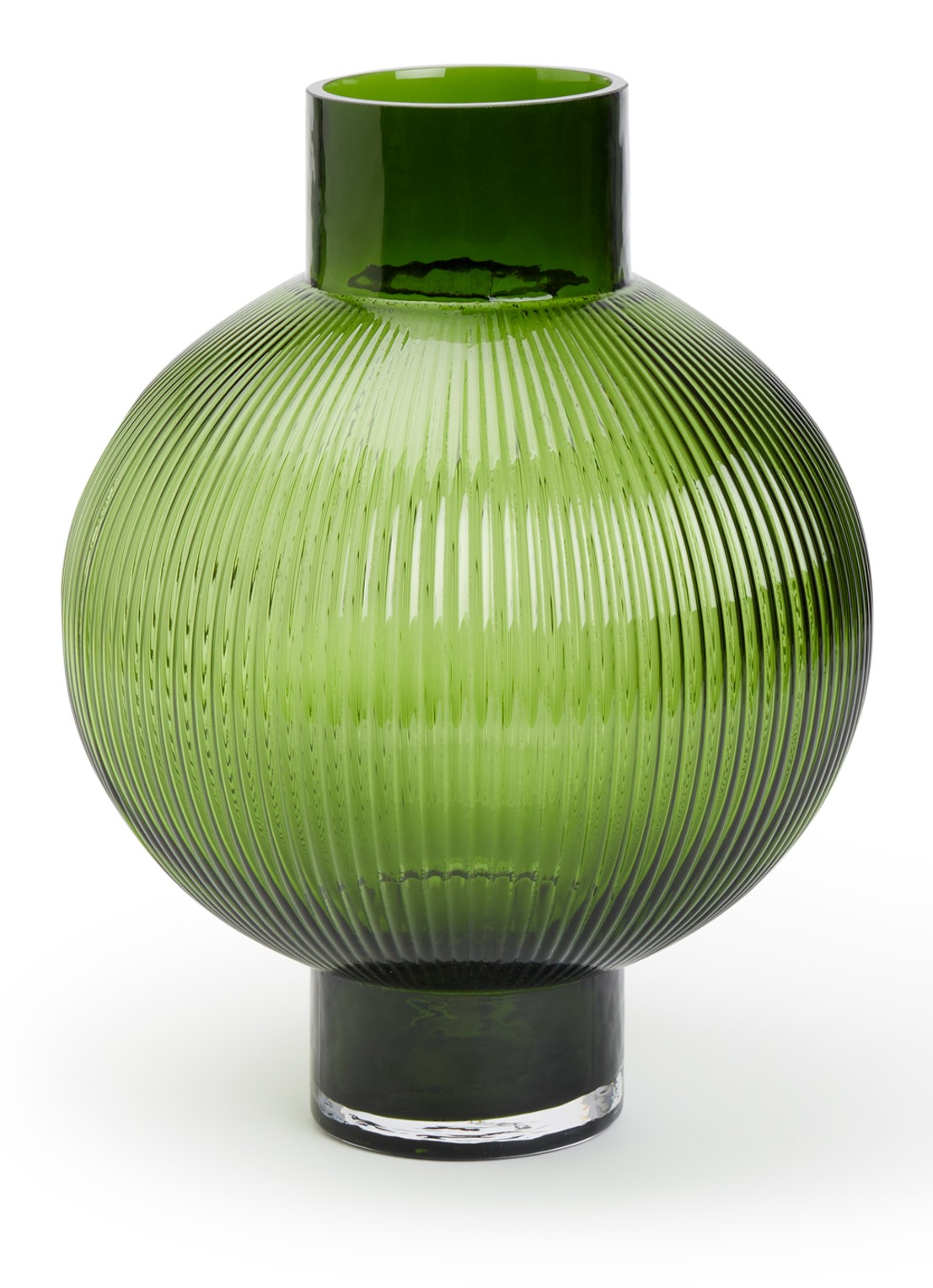 POLSPOTTEN Hot Air Balloon vaas 30 cm - voorkant groen