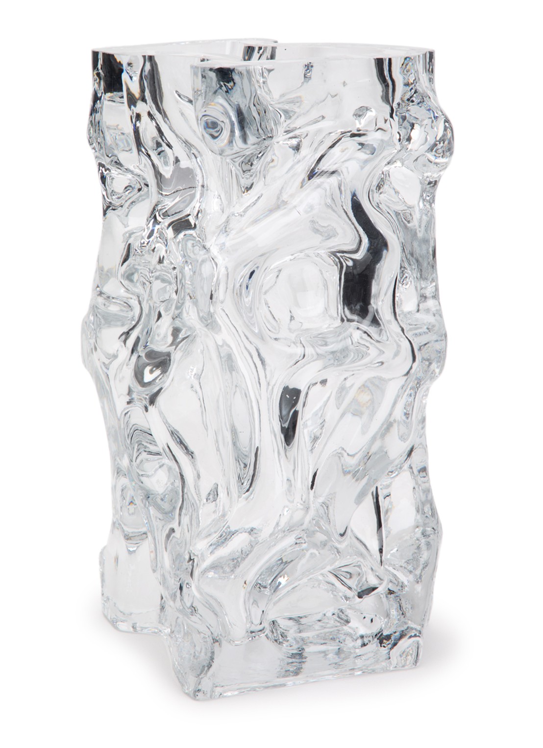 POLSPOTTEN Ice vaas 29 cm - voorkant transparant