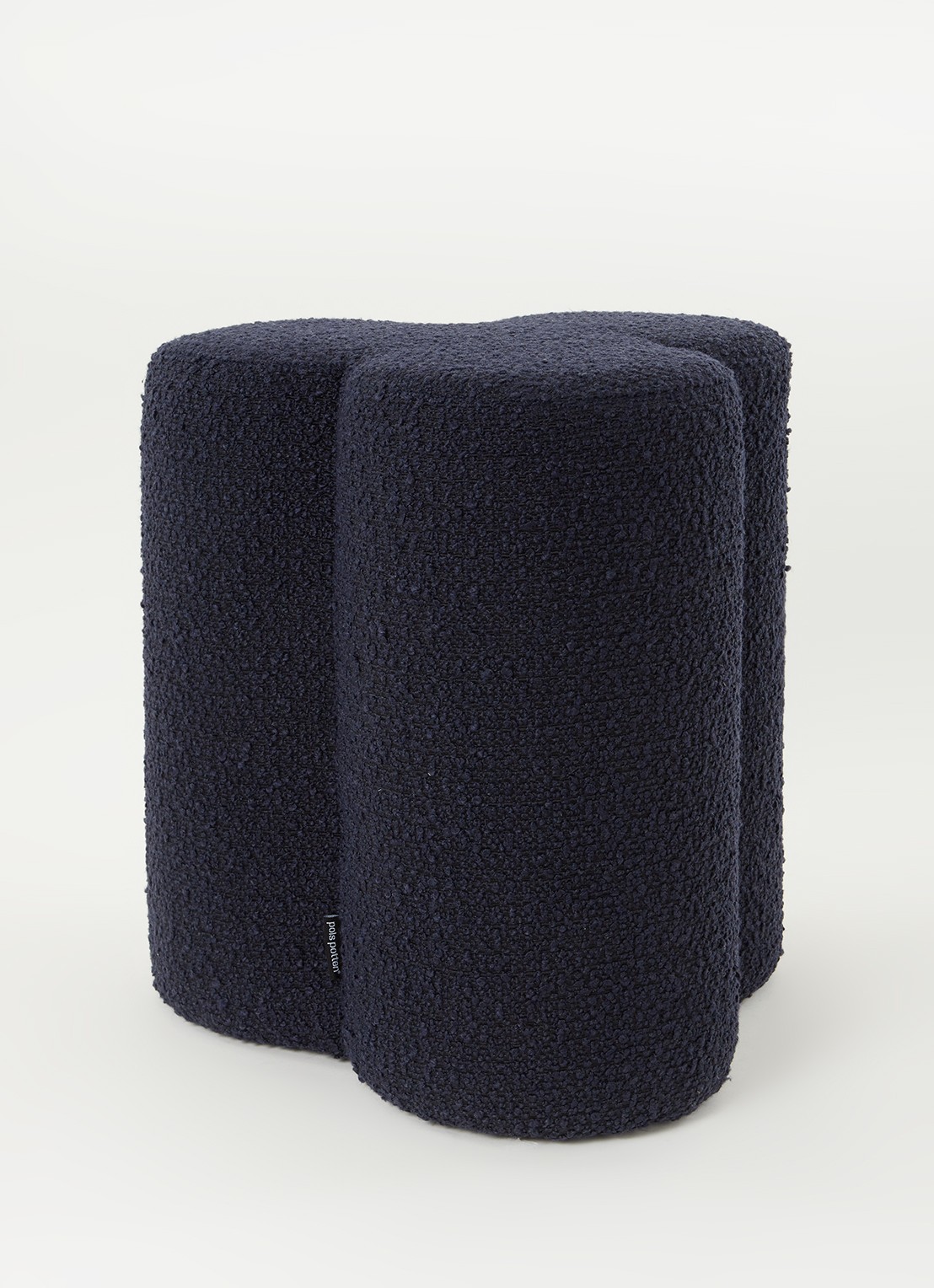 POLSPOTTEN Klaver kruk 45 cm - voorkant 2 donkerblauw