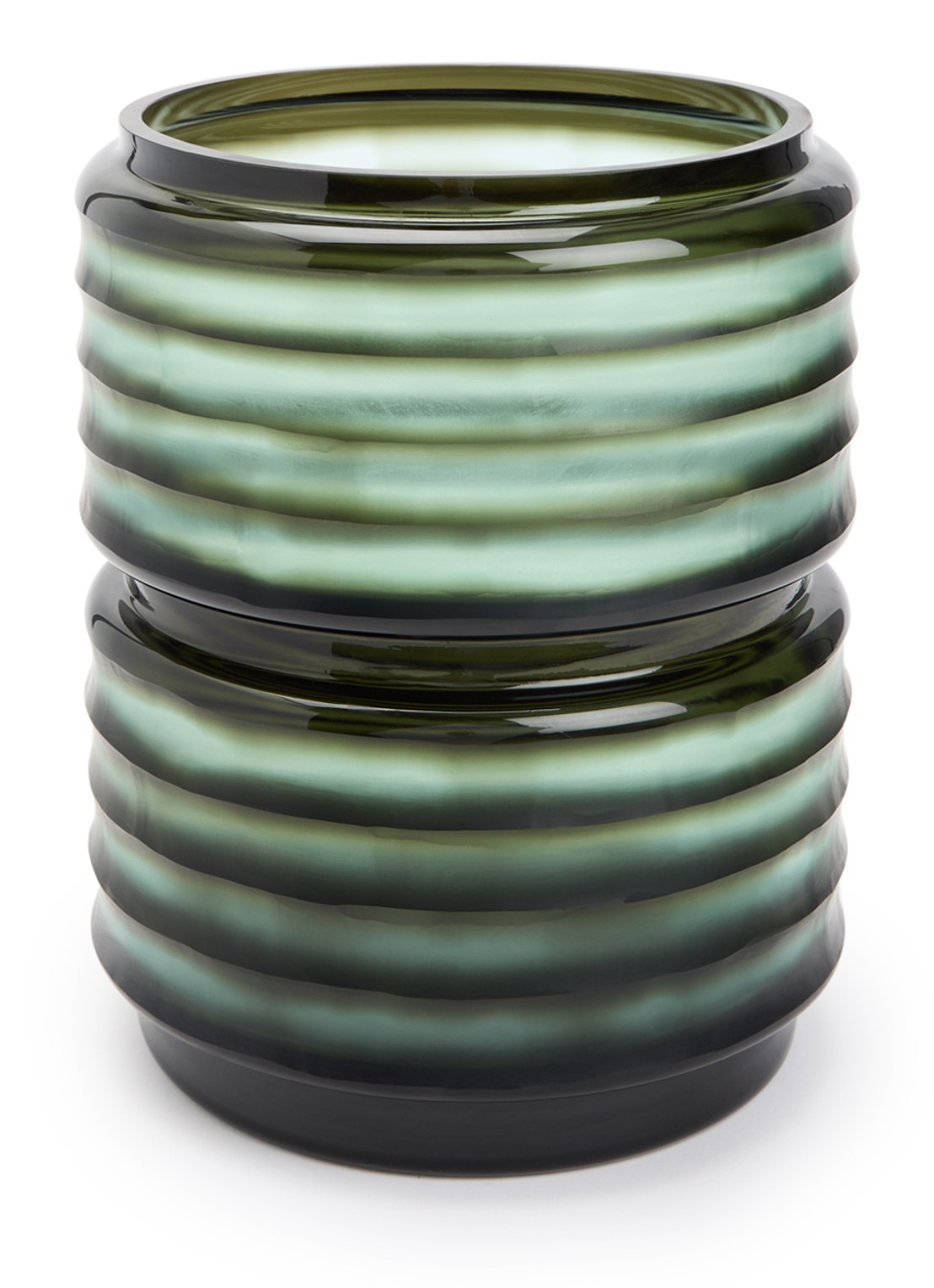 POLSPOTTEN Layer M vaas 27 cm  - voorkant groen