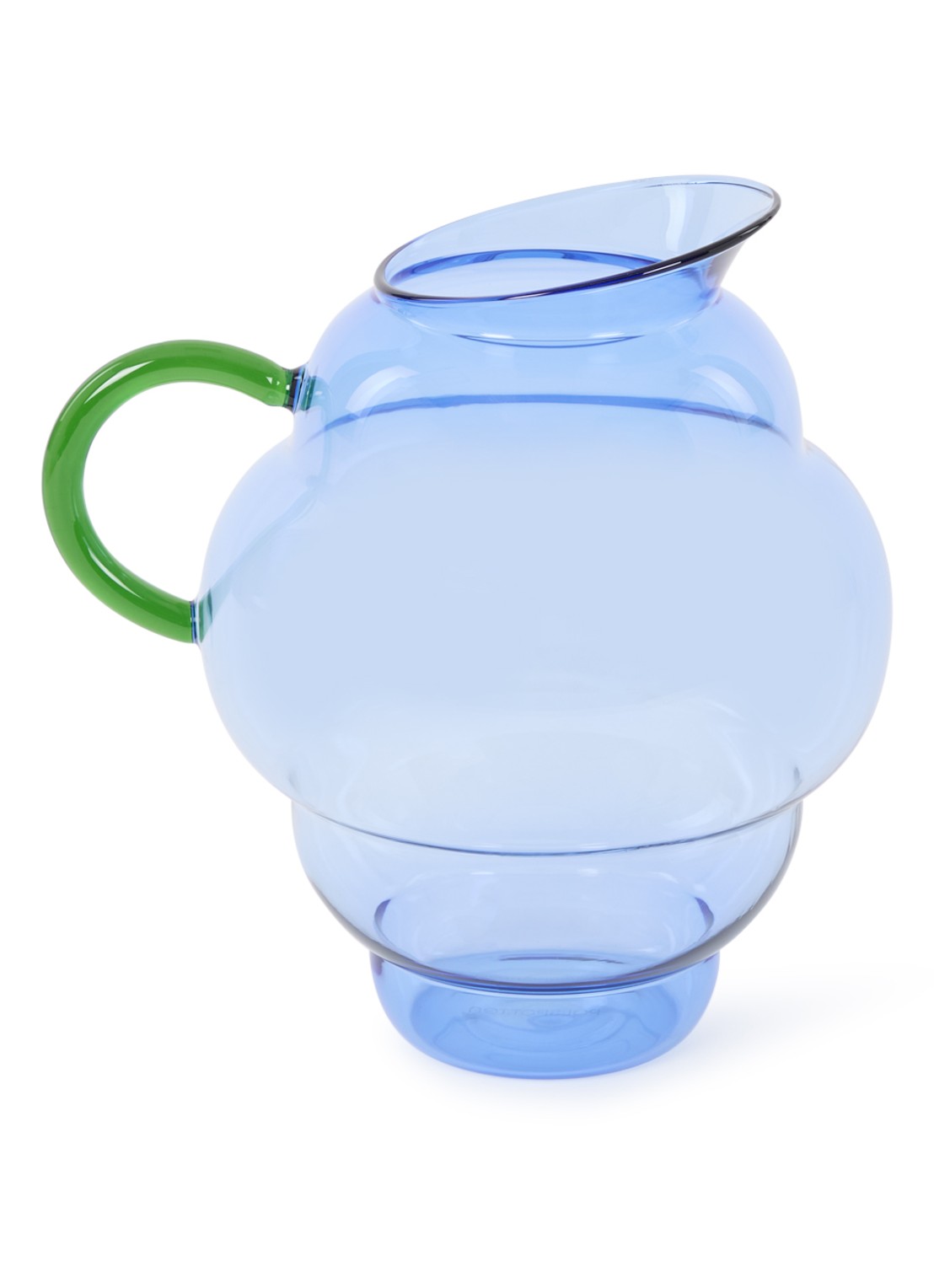 POLSPOTTEN Mizu Kiri karaf 1,9 liter - voorkant blauw