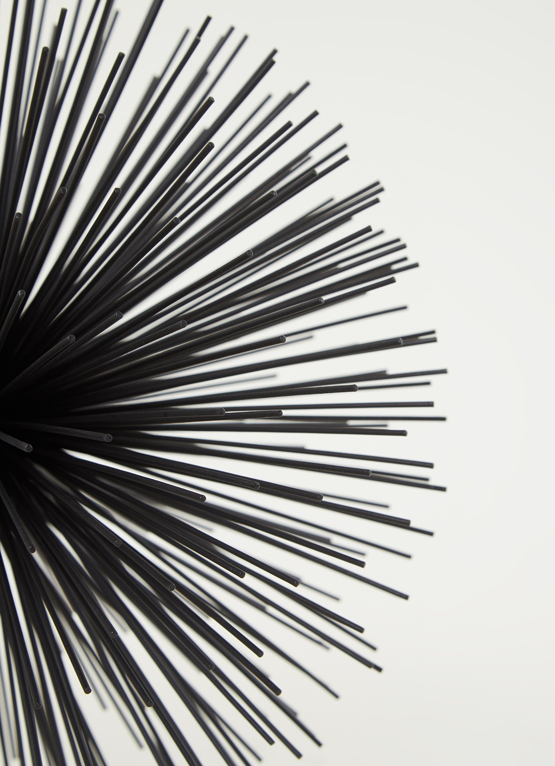 POLSPOTTEN Prickle Large decoratie 26 cm  - detail zwart