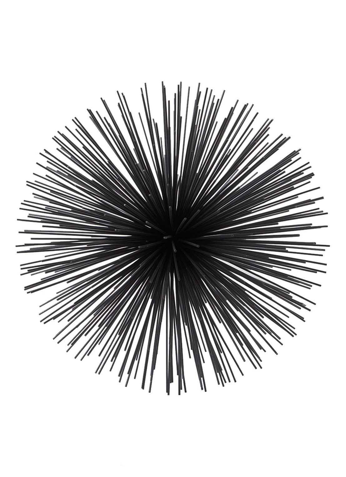 POLSPOTTEN Prickle Large decoratie 26 cm  - voorkant 2 zwart