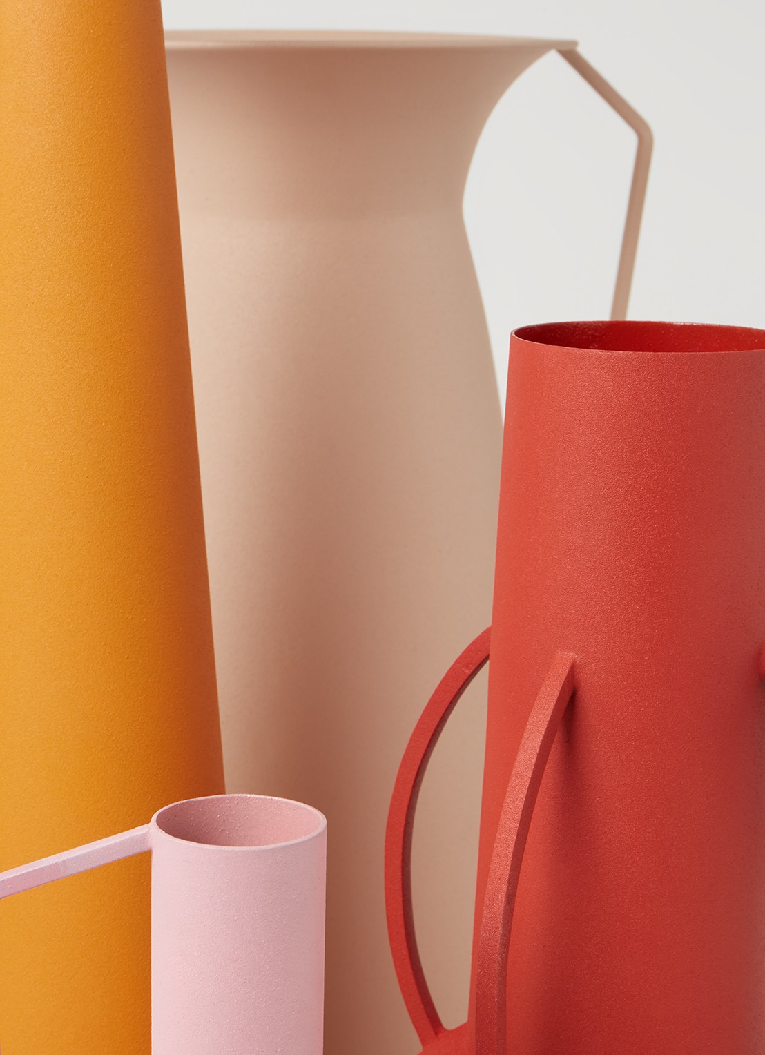 POLSPOTTEN Roman Sunset vaas set van 4 - detail 3 orange