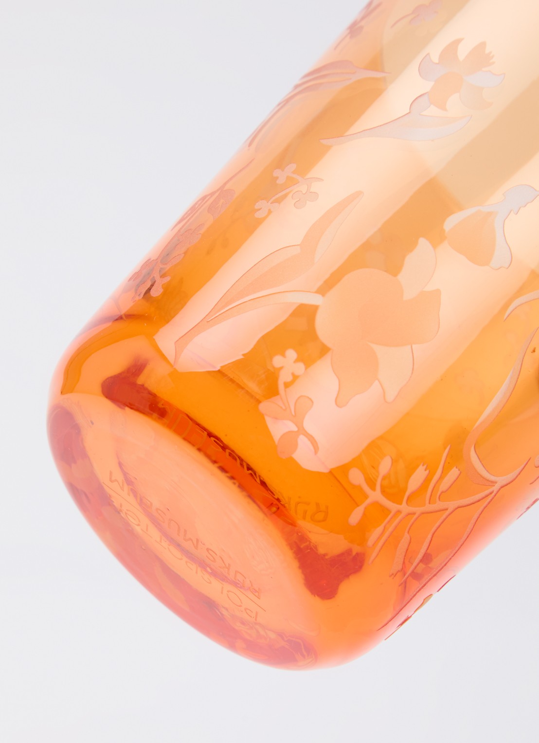 POLSPOTTEN Scattered Flowers glas 54 cl set van 2 - voorkant 2 orange
