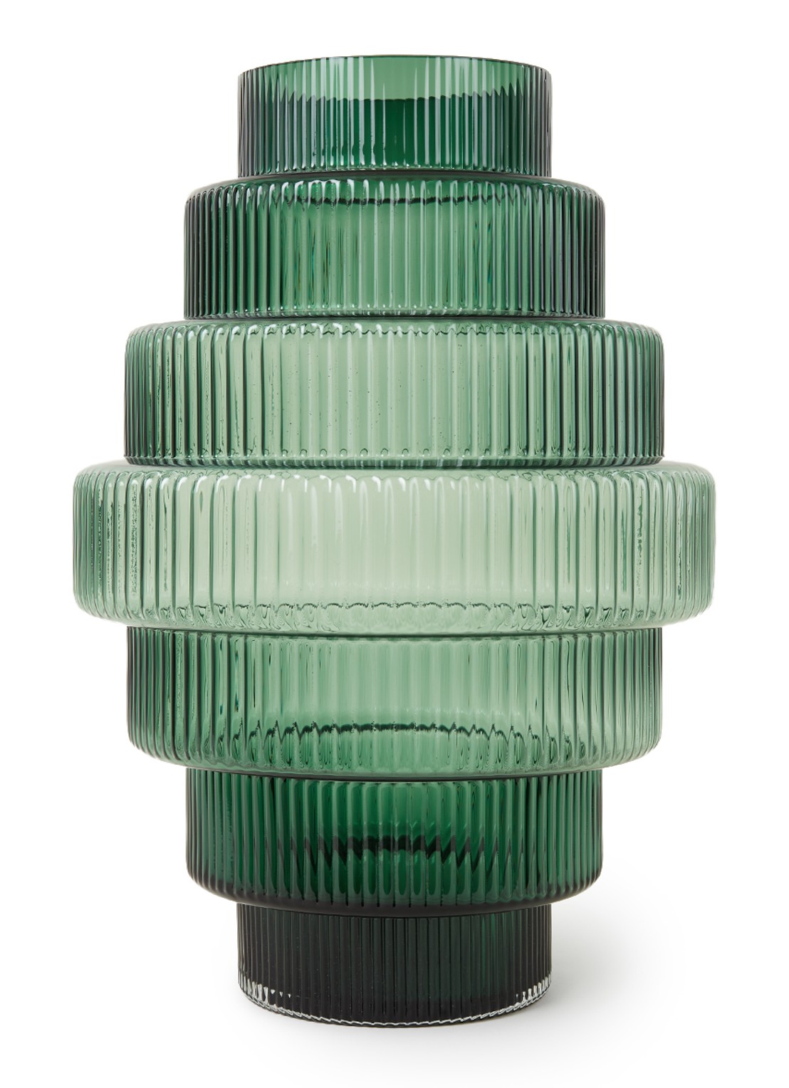 POLSPOTTEN Steps vaas 53 cm - voorkant groen