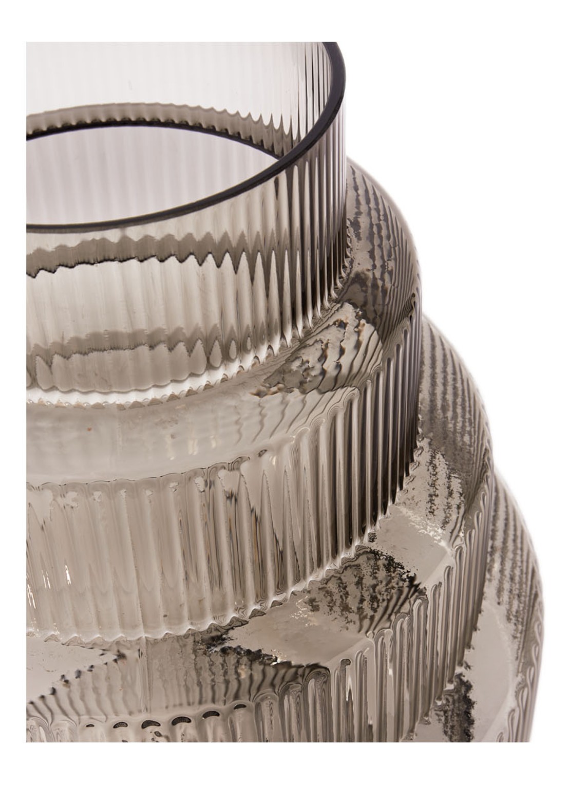 POLSPOTTEN Steps vaas 65 cm - detail 4 grijs