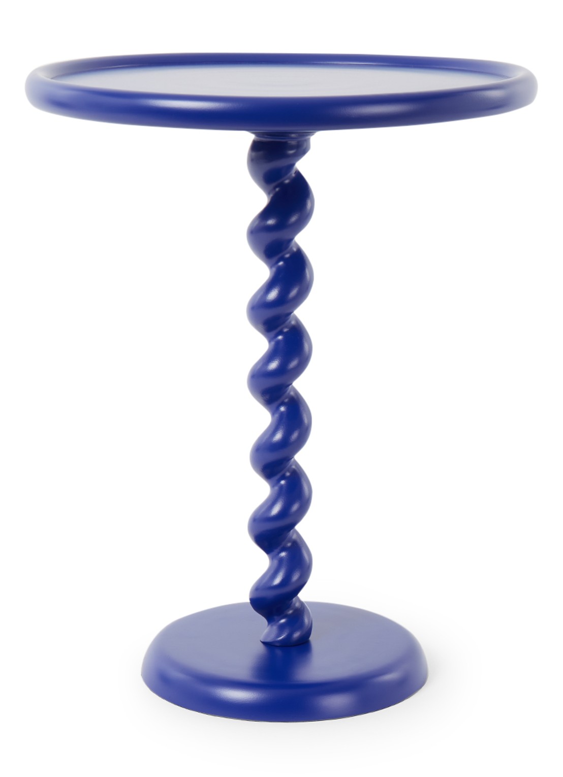 POLSPOTTEN Twister bijzettafel 56 cm - voorkant 4 donkerblauw