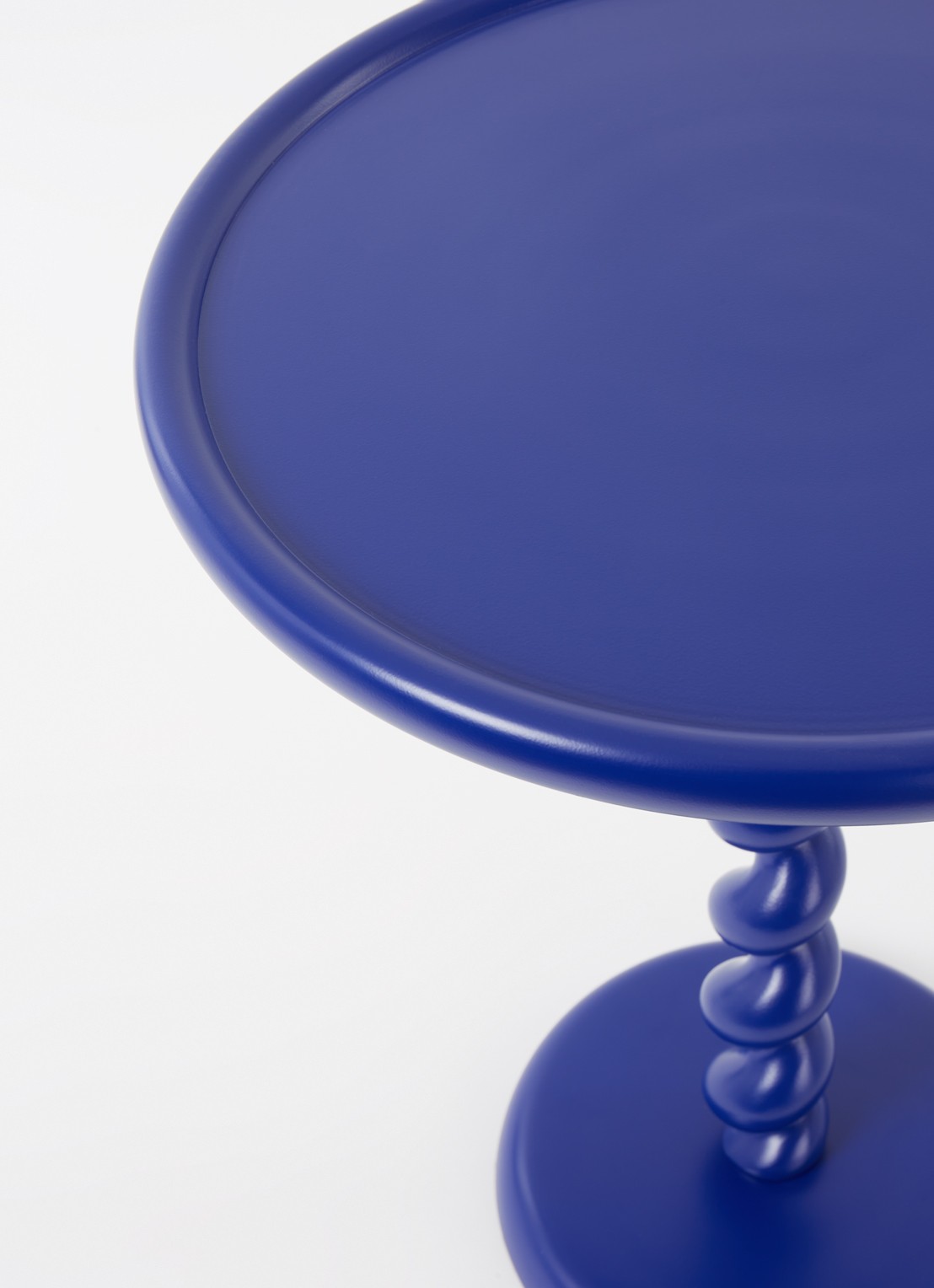POLSPOTTEN Twister bijzettafel 56 cm - voorkant 5 donkerblauw