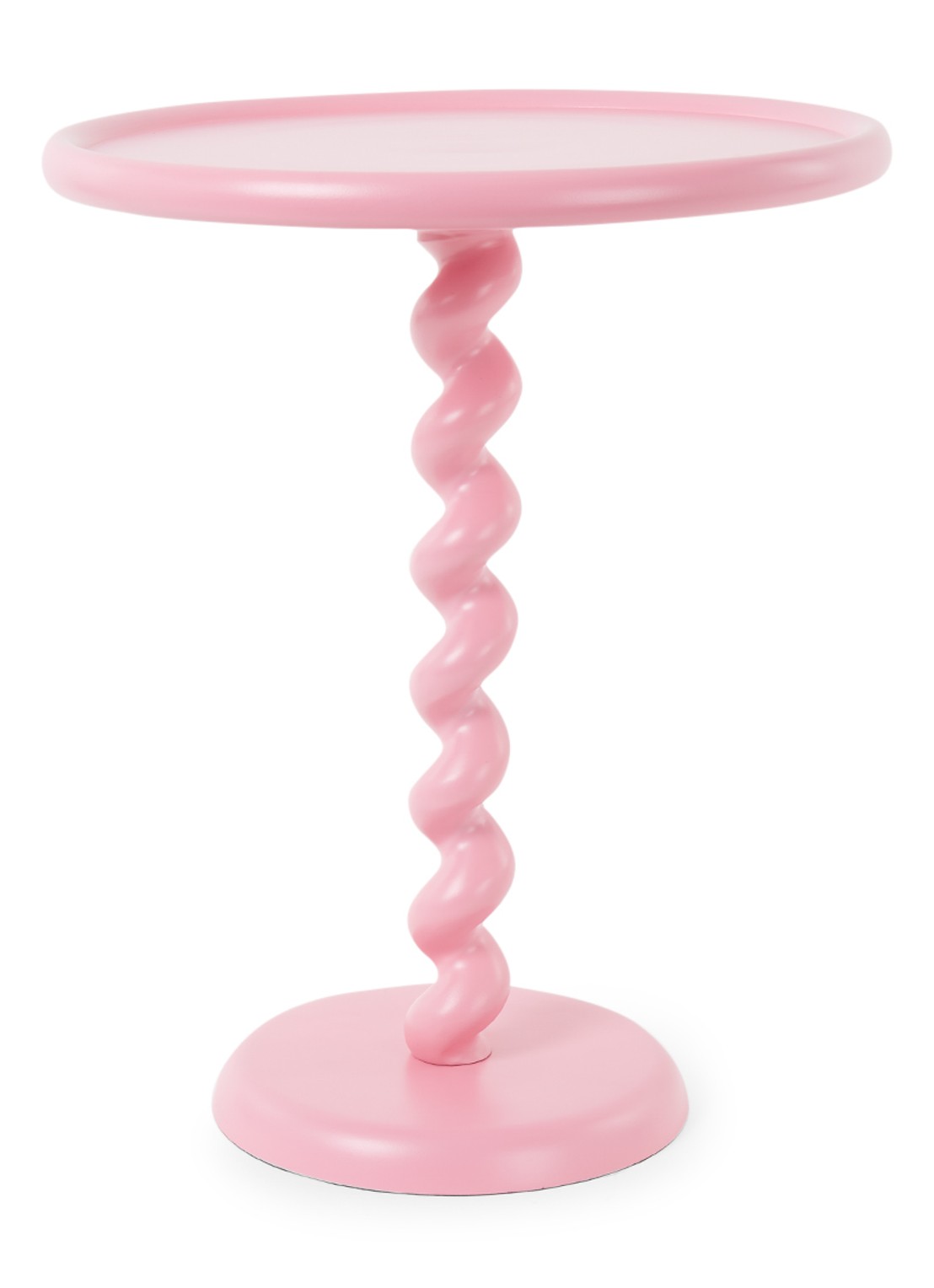 POLSPOTTEN Twister bijzettafel 56 cm - voorkant roze