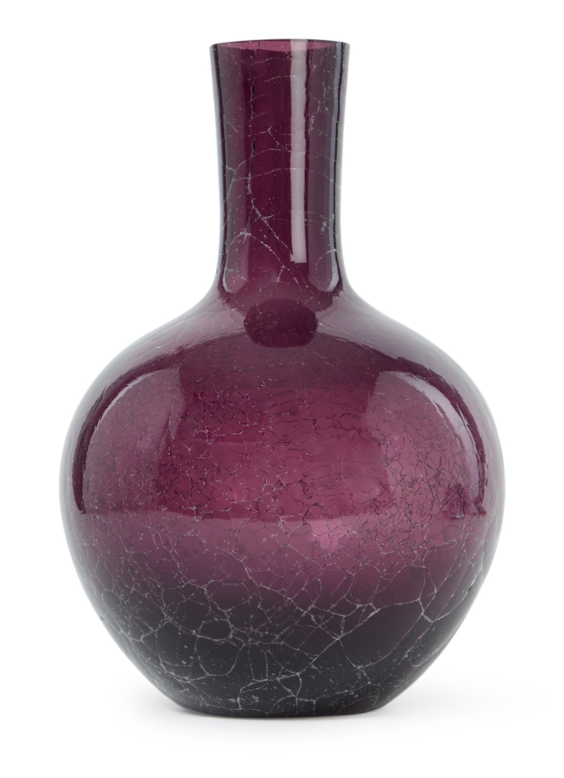 POLSPOTTEN Vaas 32 cm - voorkant aubergine