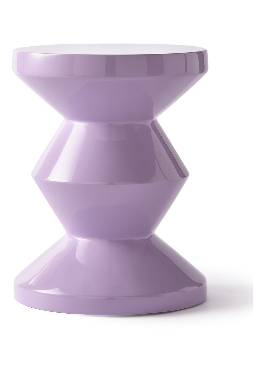 POLSPOTTEN Zig zag bijzettafel - voorkant 3 lila