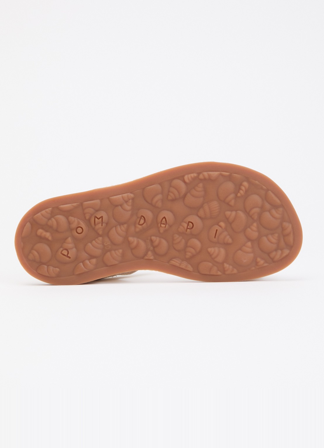 Pom d'Api Plagette Multi Flower sandaal van leer met metallic finish - detail 3 lichtroze