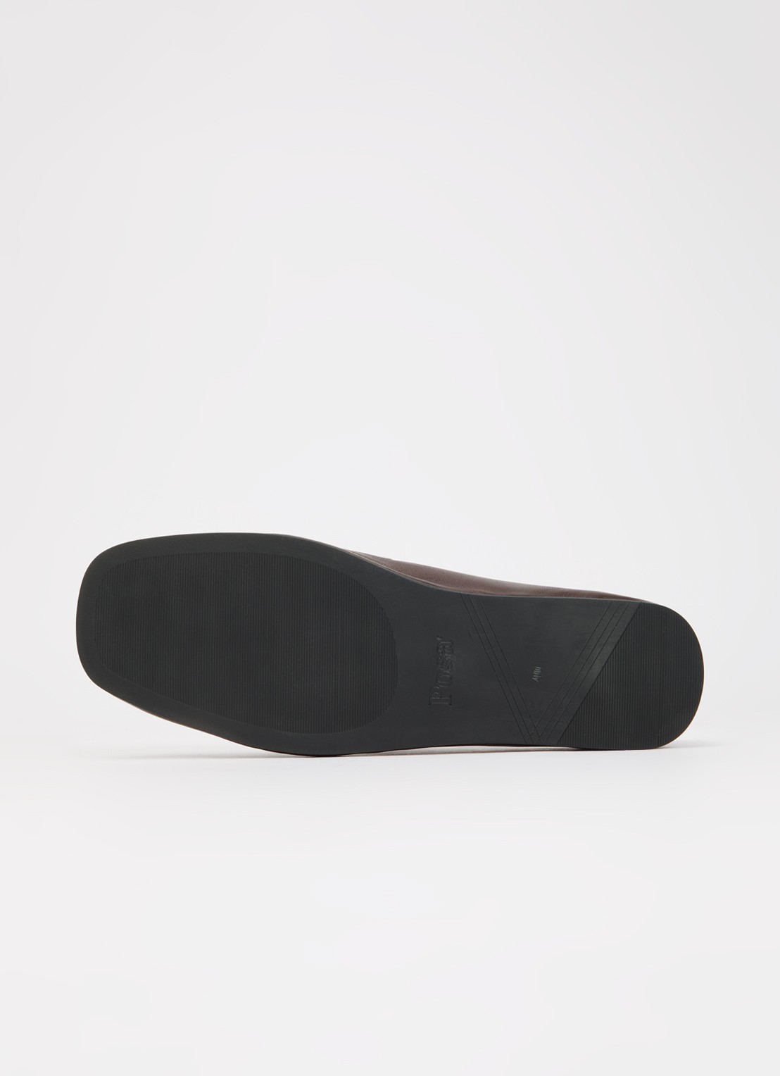 Posa Bardot loafer van leer met studs - detail 3 bordeauxrood