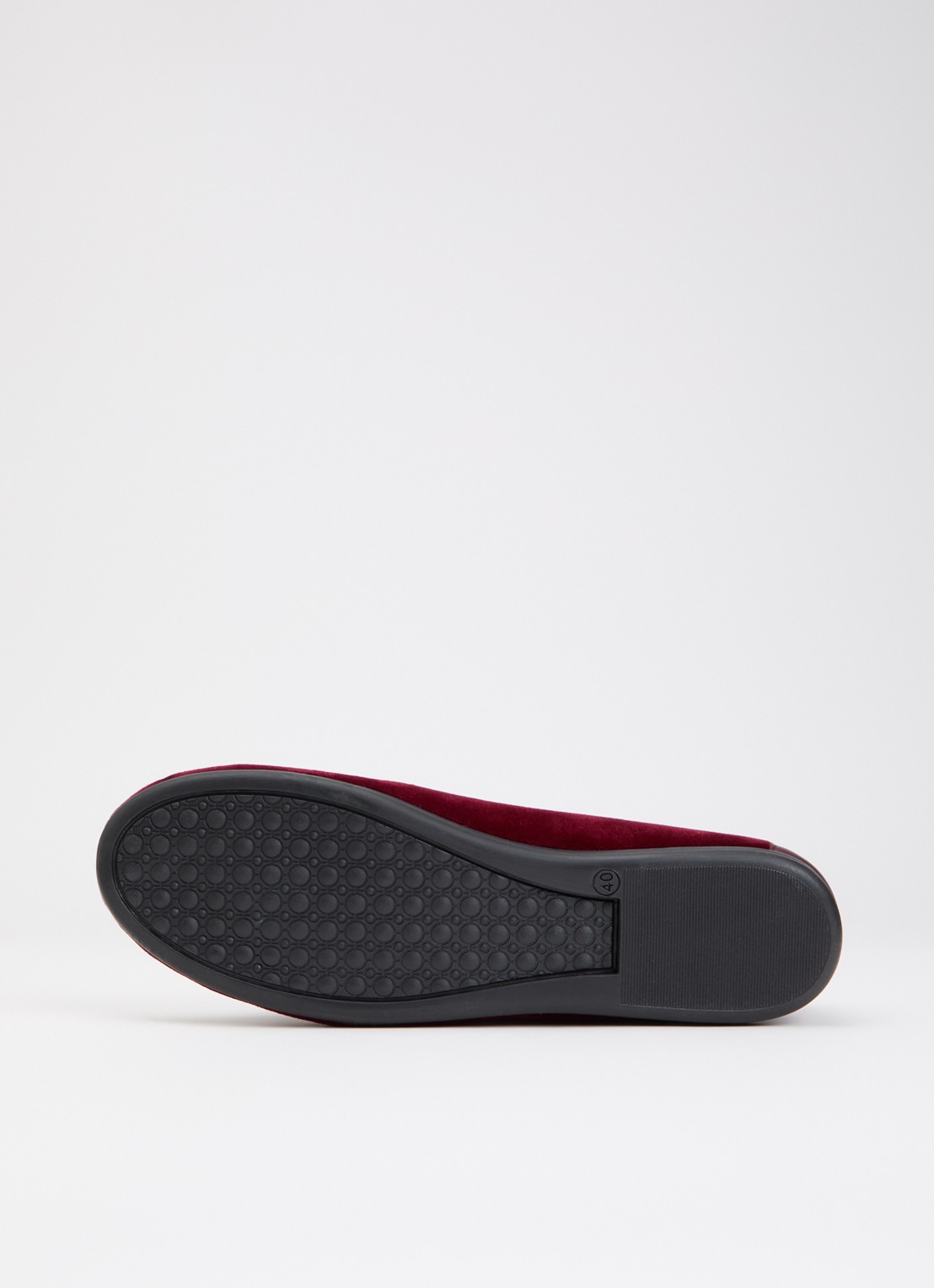 Posa Boat loafer van fluweel met details van leer - detail 5 bordeauxrood