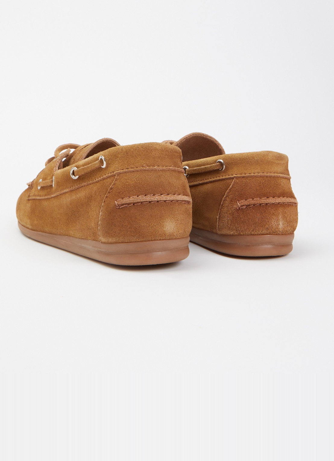 Posa Boat mocassins van suéde  - achterkant 4 bruin