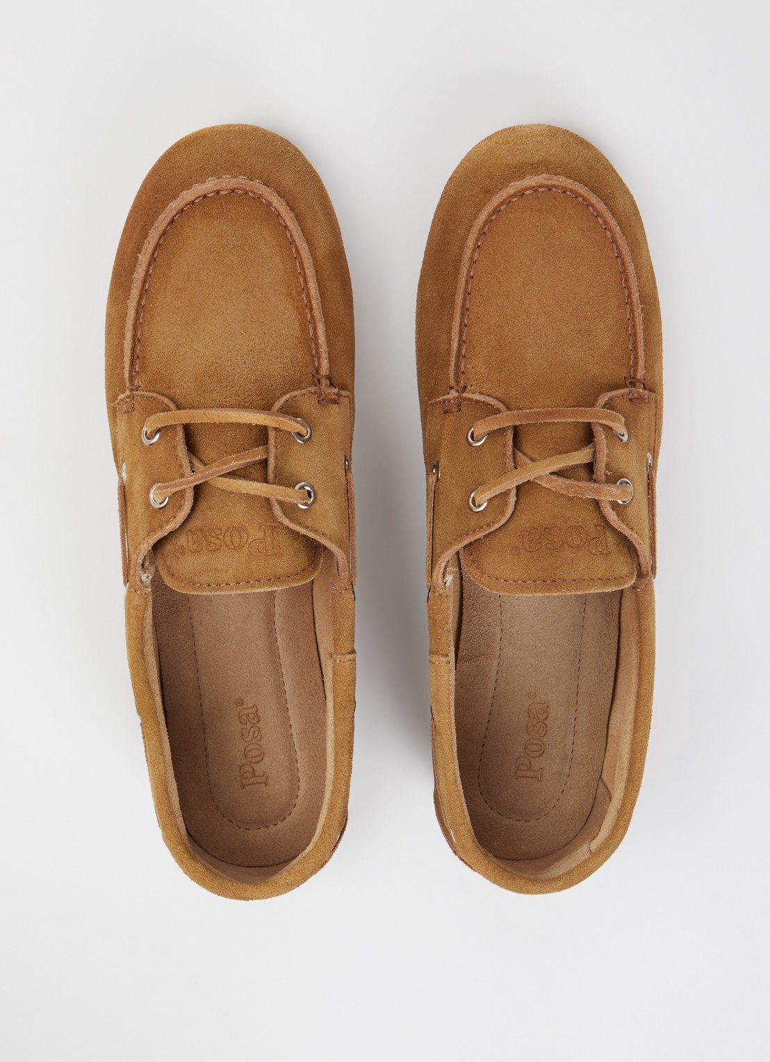 Posa Boat mocassins van suéde  - detail 2 bruin