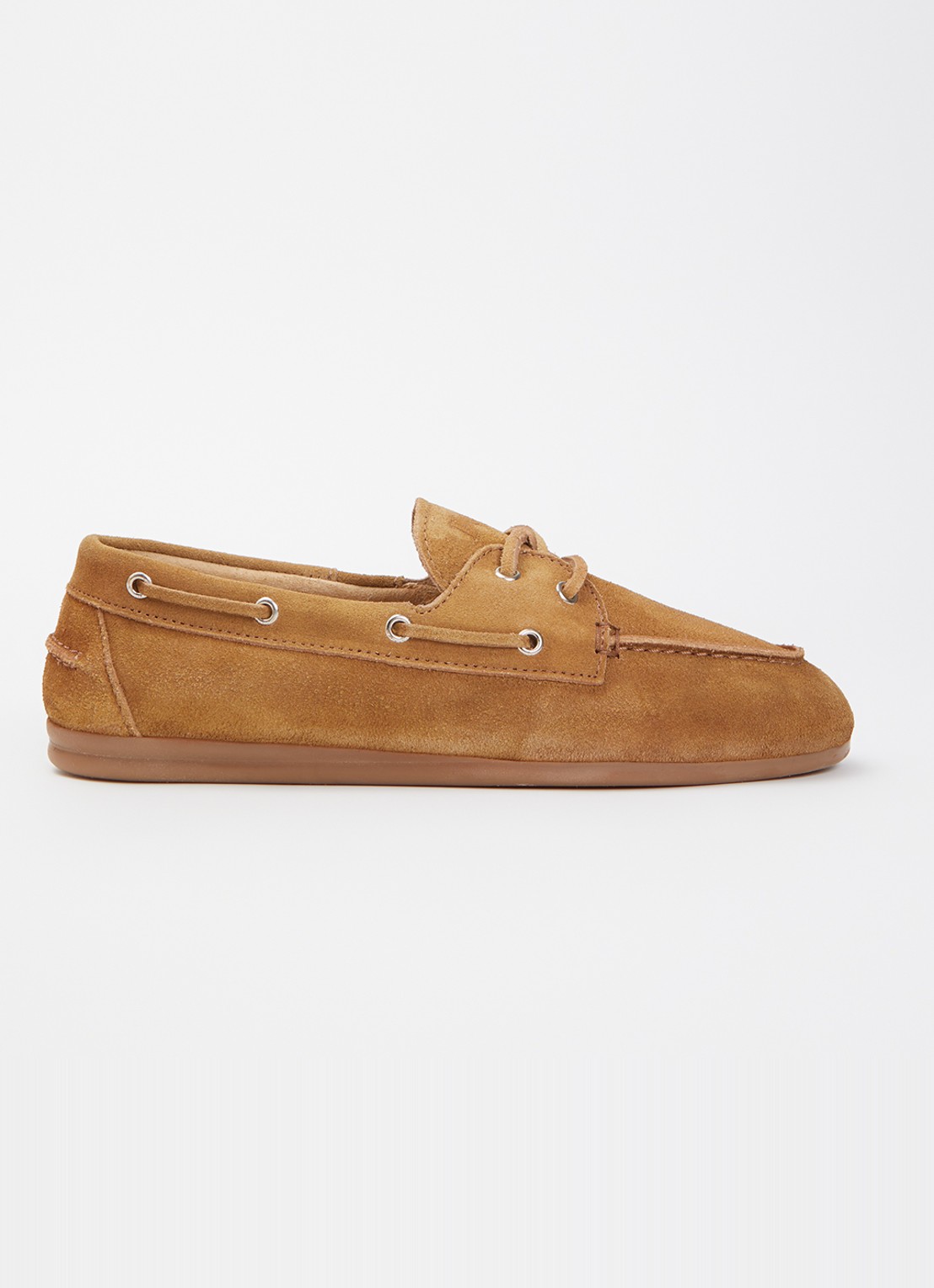 Posa Boat mocassins van suéde  - voorkant 5 bruin