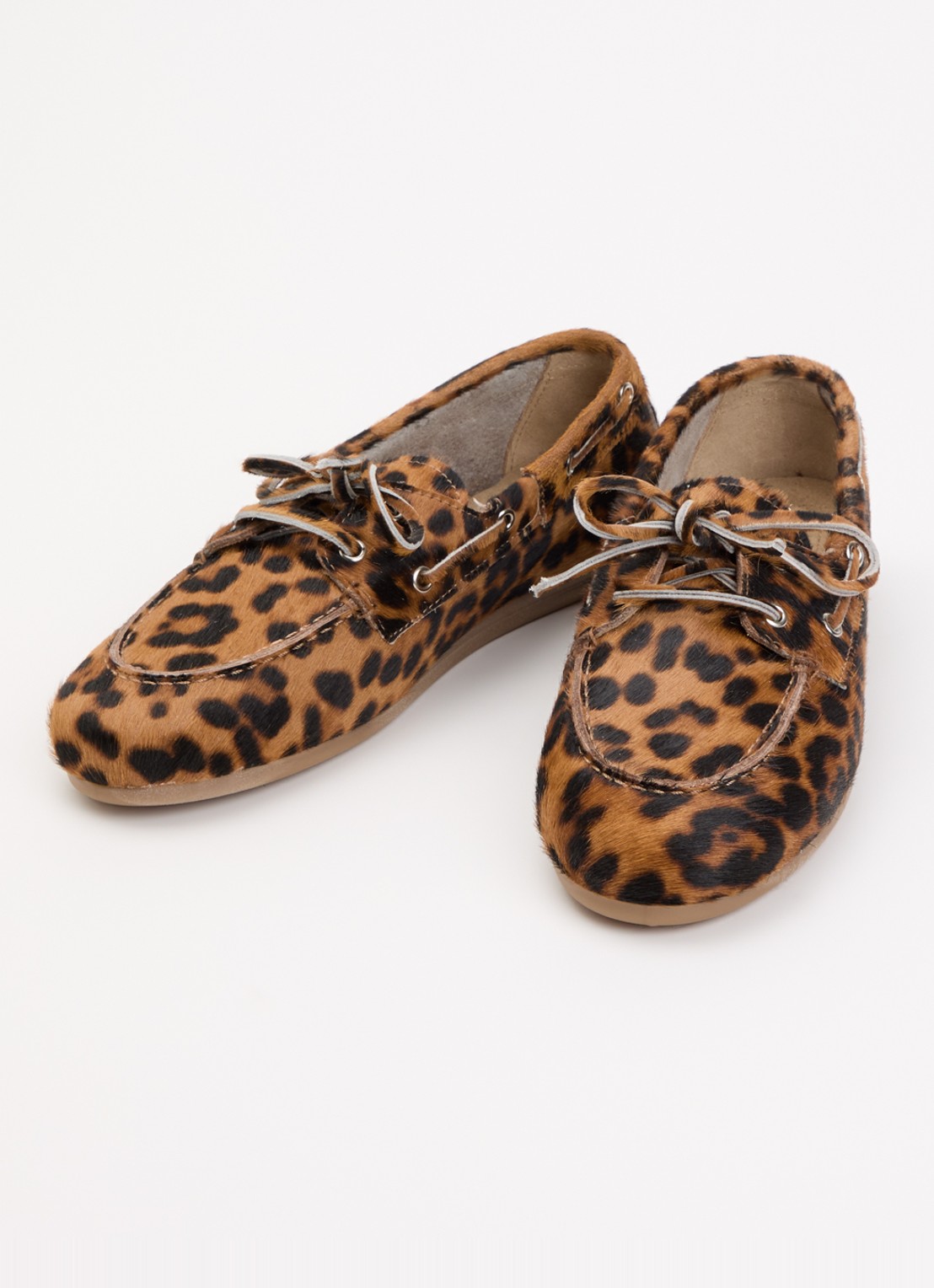 Posa Bootschoen met panterprint - detail 3 camel
