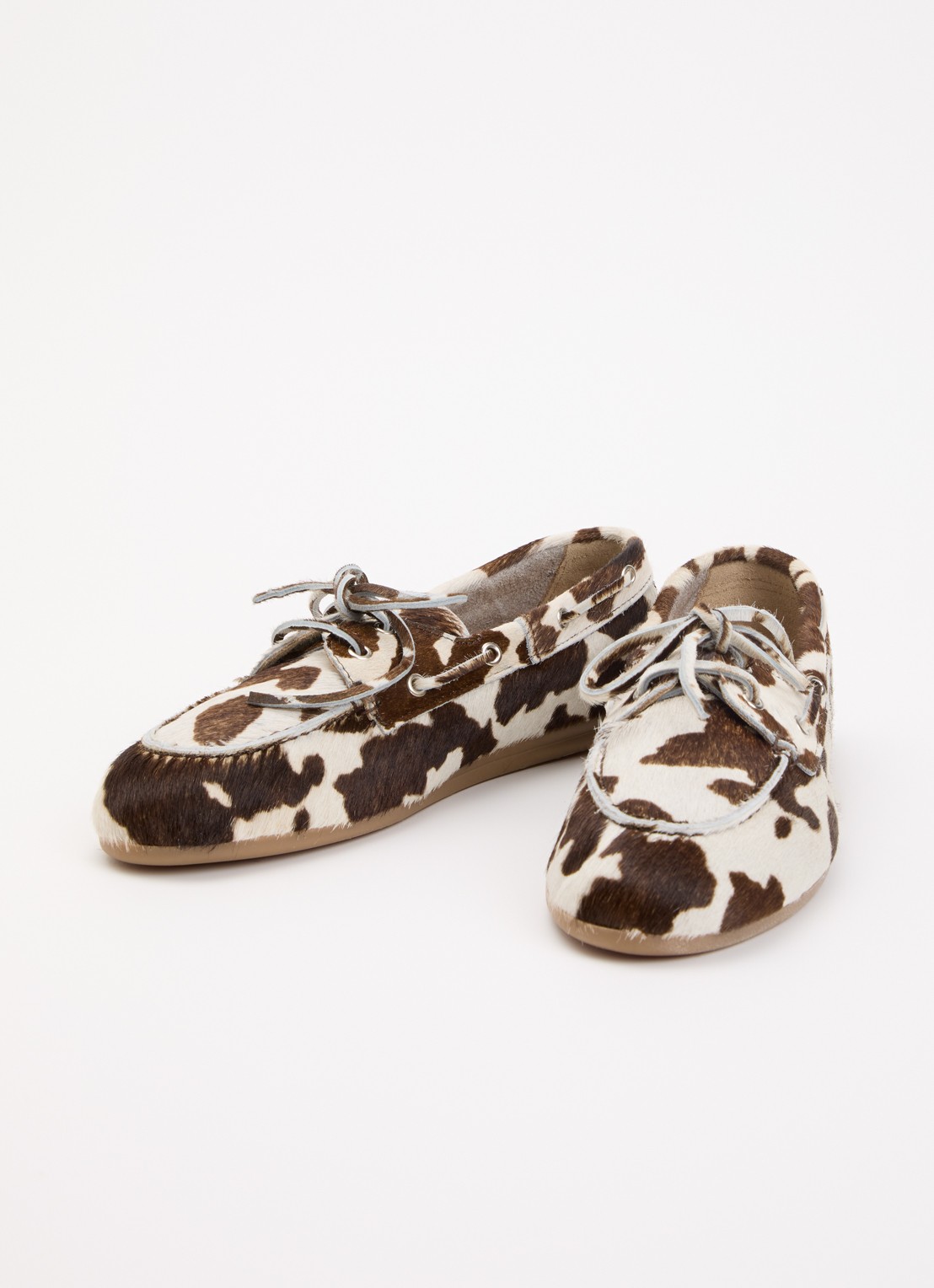 Posa Bootschoen met print - detail creme